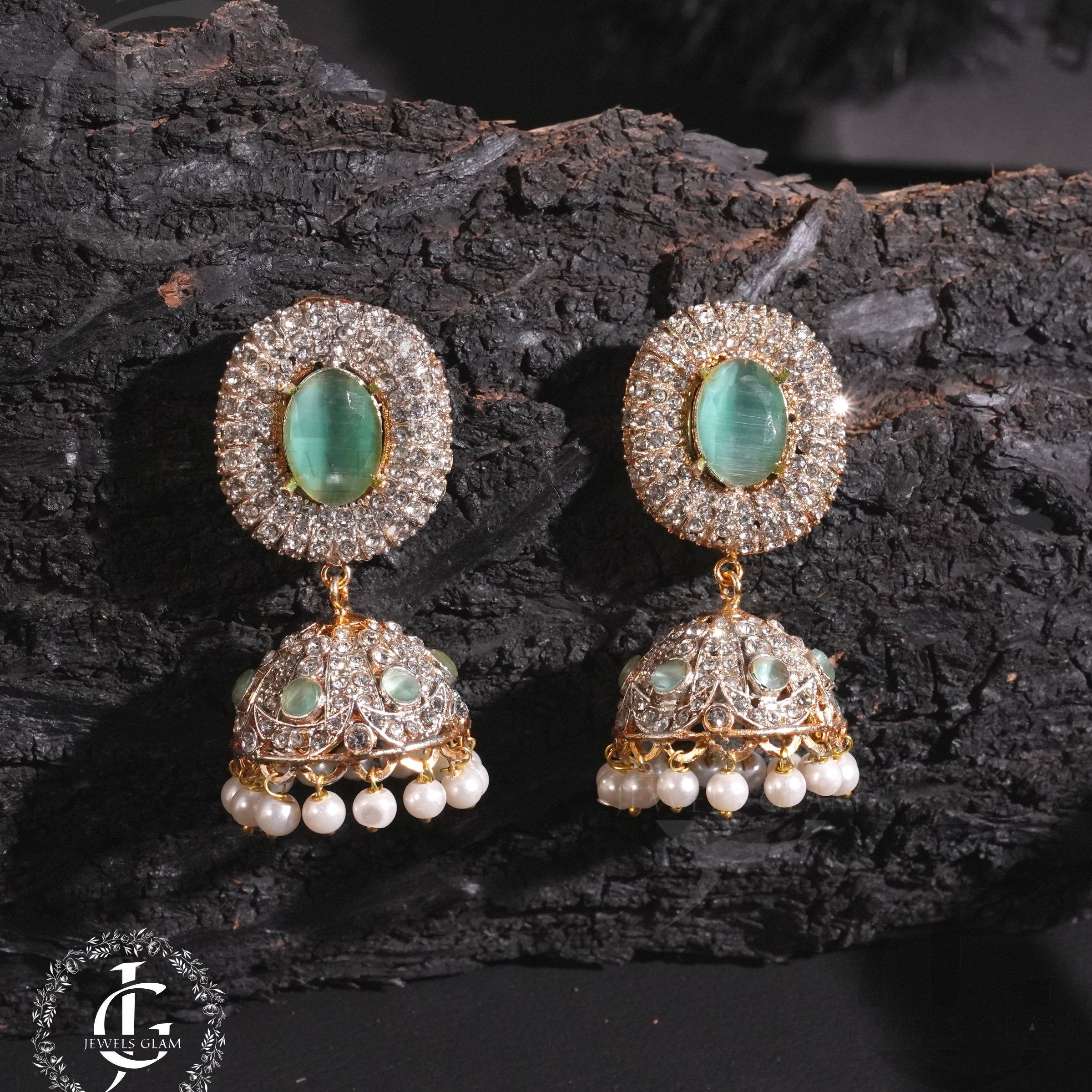 Studded Zircon Jhumki