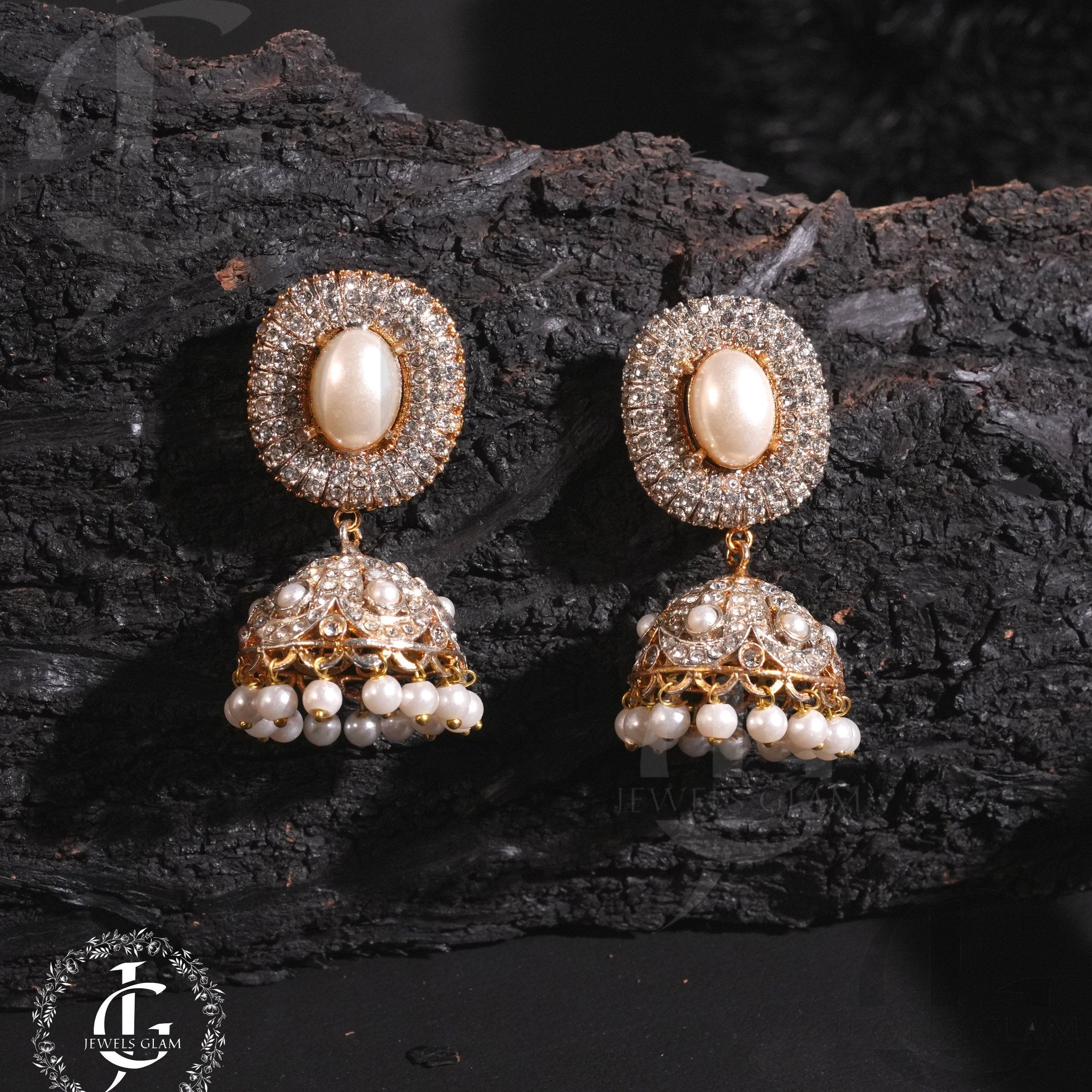 Studded Zircon Jhumki