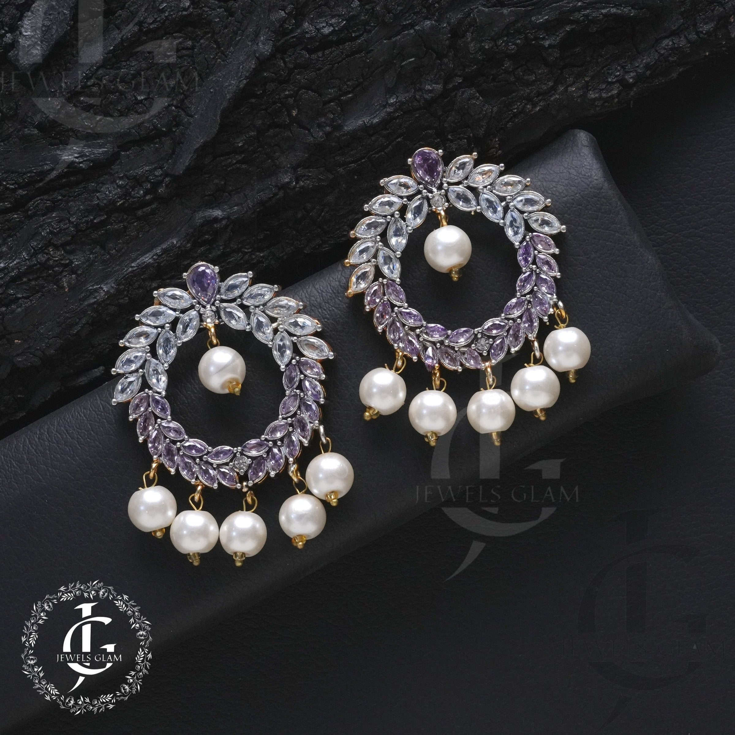 Zircon Studded Hoops