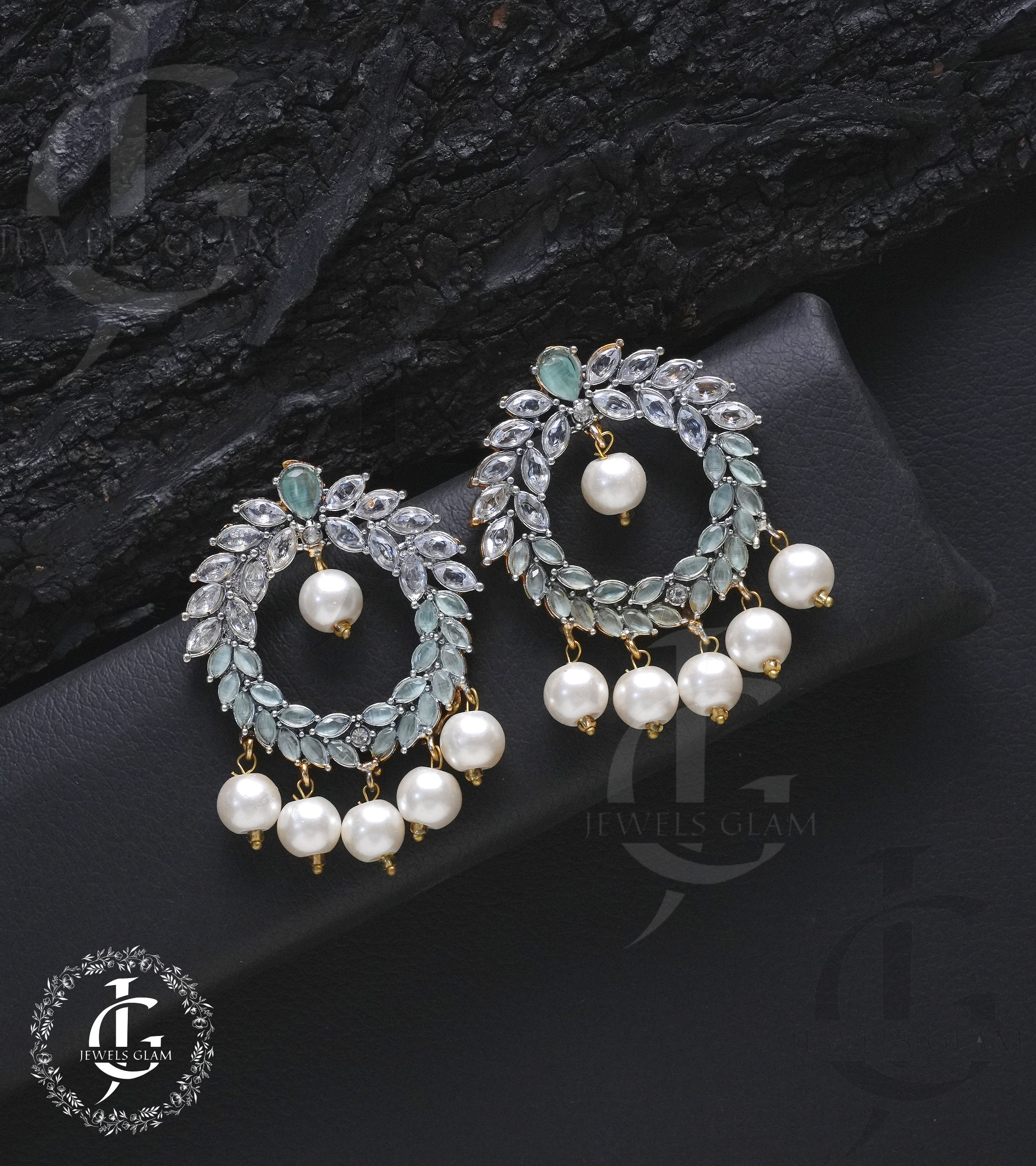 Zircon Studded Hoops