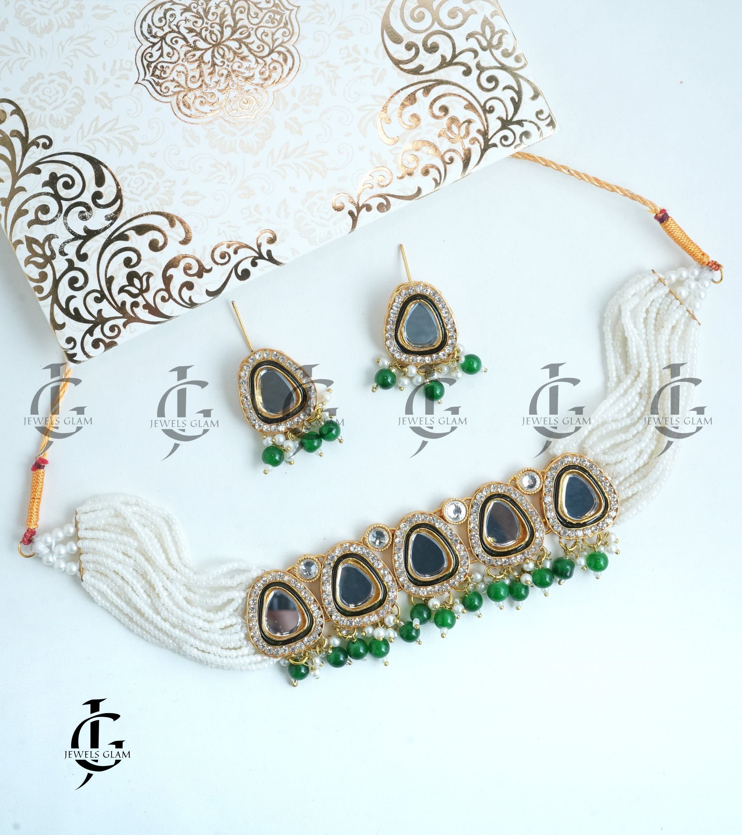 Indian Polki Kundan Choker Set