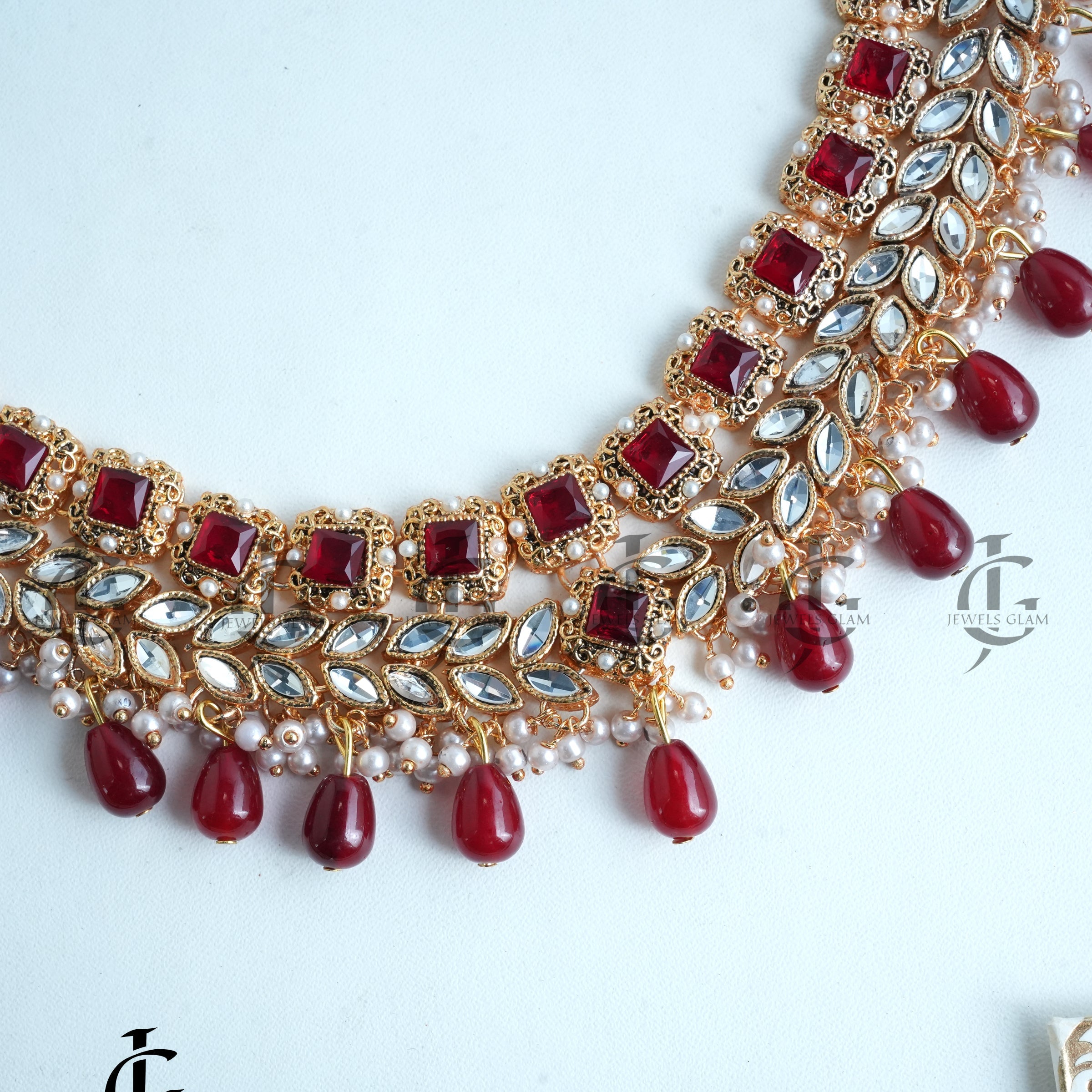 Royal Pearl and Kundan Bridal Mala