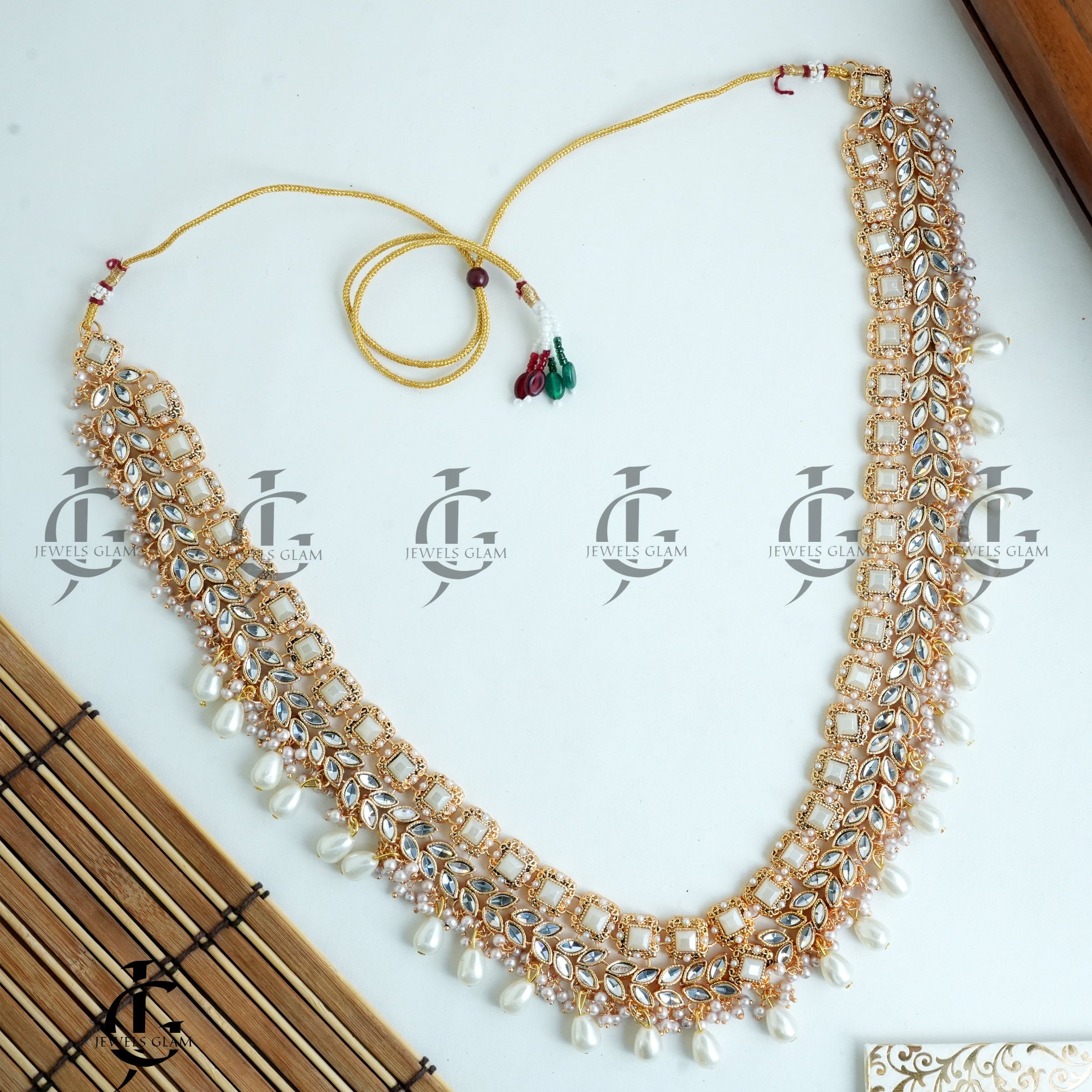 Royal Pearl and Kundan Bridal Mala