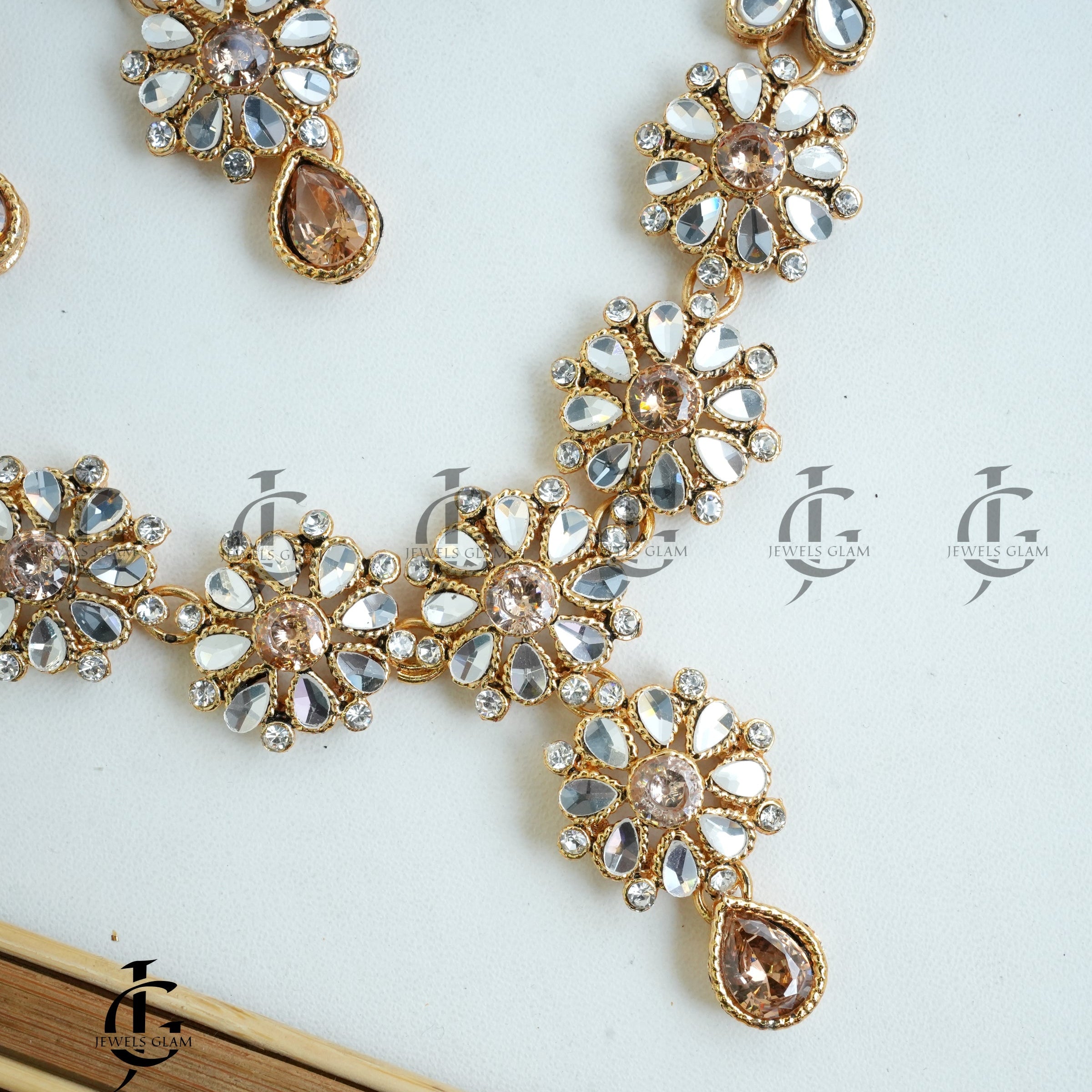 Midnight Sapphire Kundan Jewelry Set