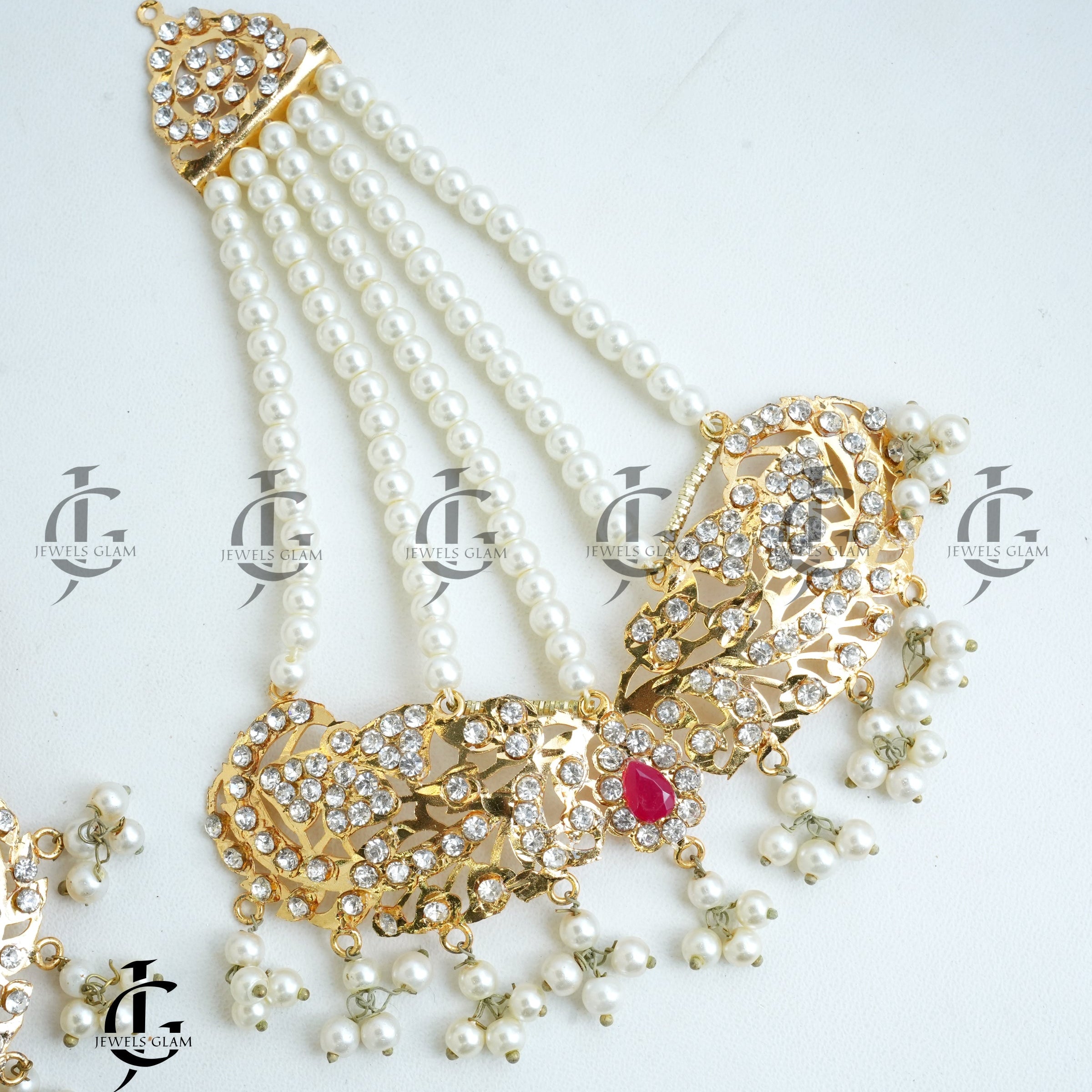 Royal Pearl Kundan Bridal Jewelry Set