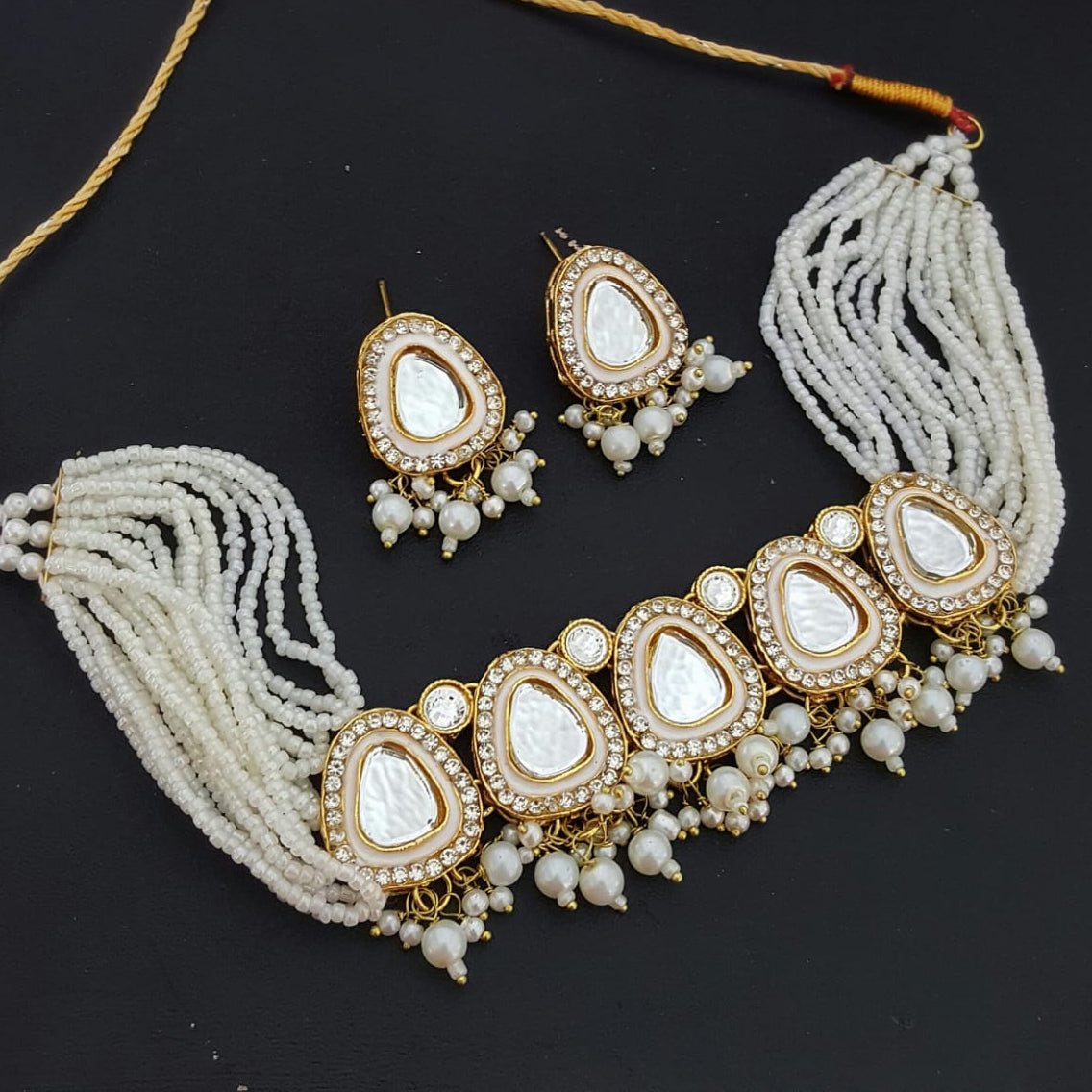 Indian Polki Kundan Choker Set