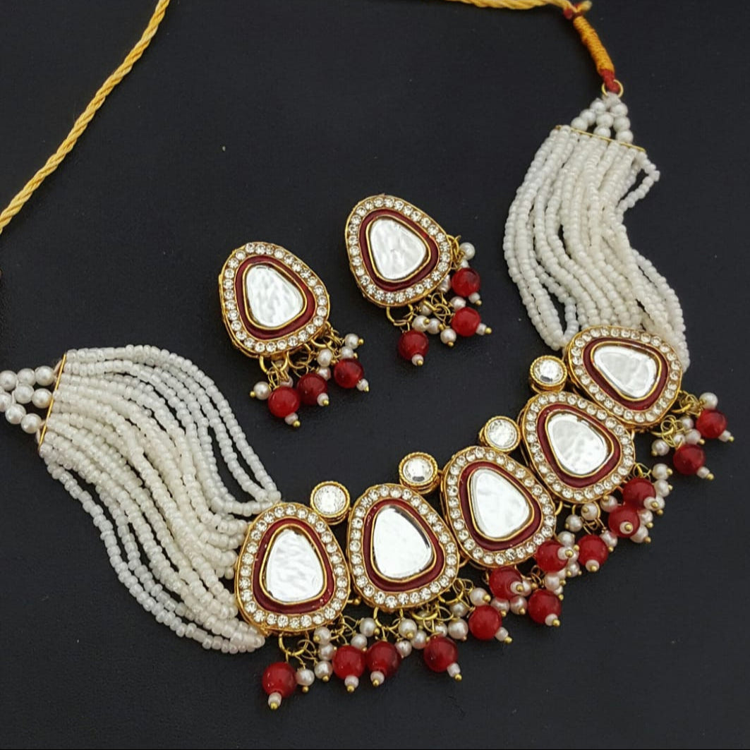 Indian Polki Kundan Choker Set