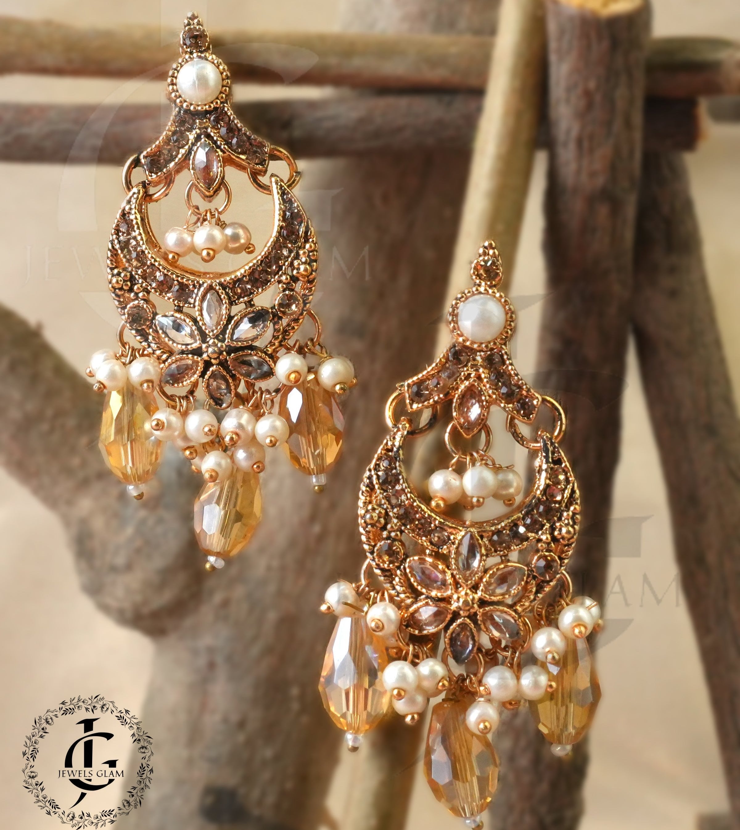 Moonlit Elegance Silver Pearl Earrings