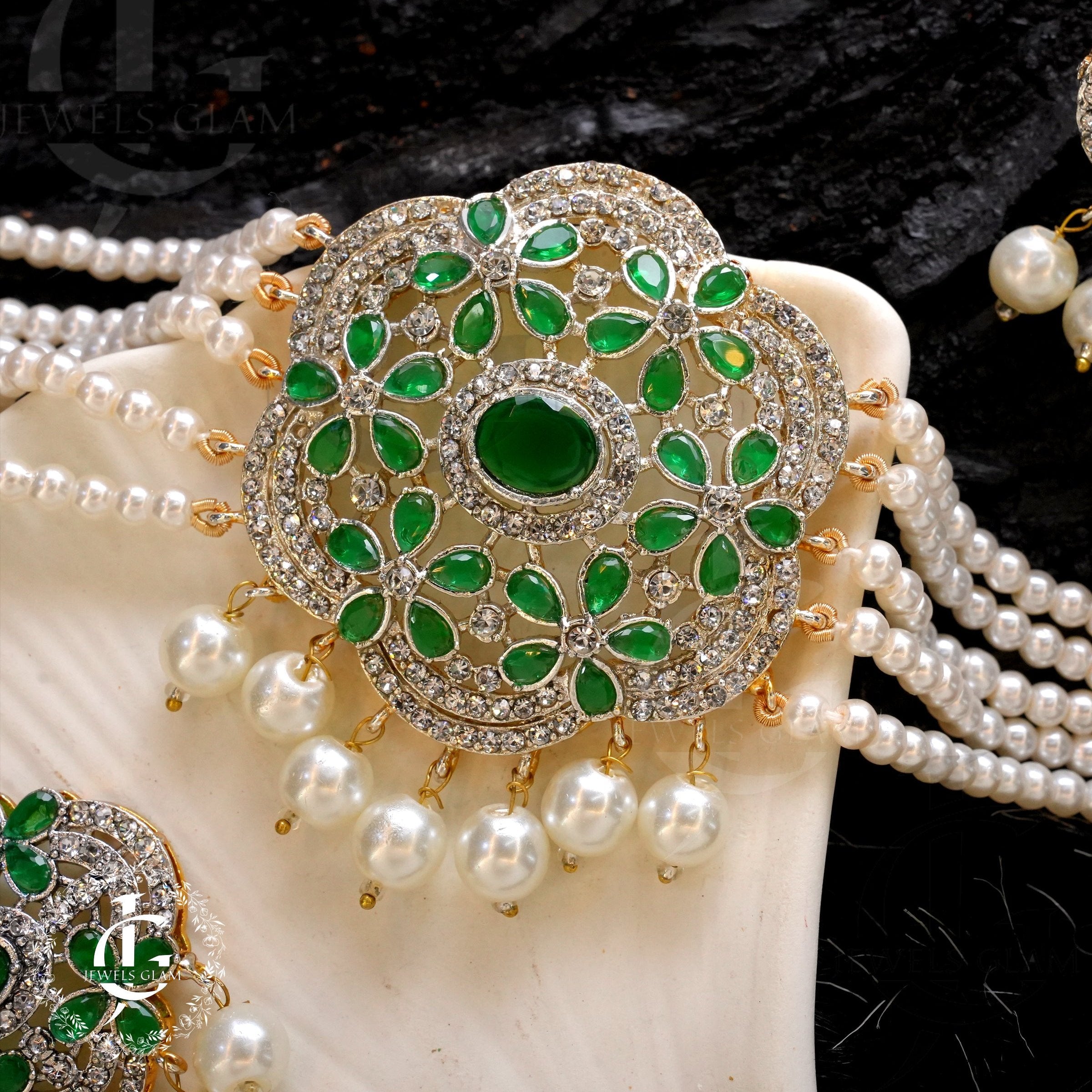 Midnight Pearl Elegance Jewelry Set