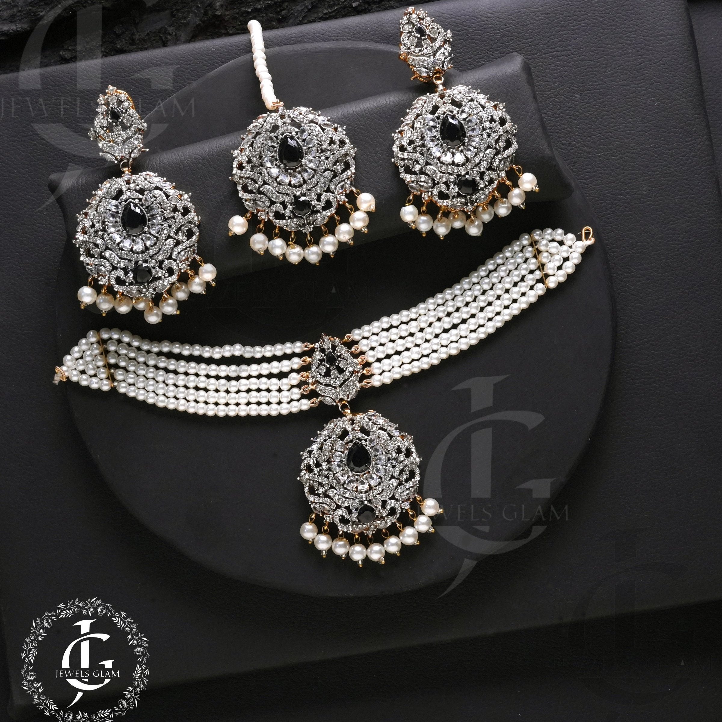 American Diamond Chocker Set