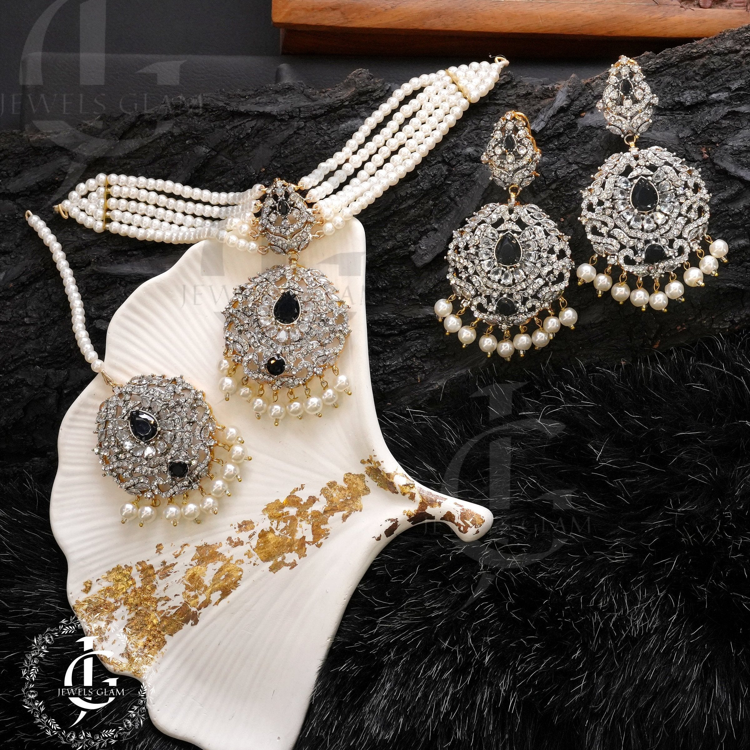 American Diamond Chocker Set