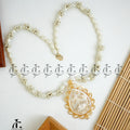 Ethereal Pearl Mala with Intricate Pendant