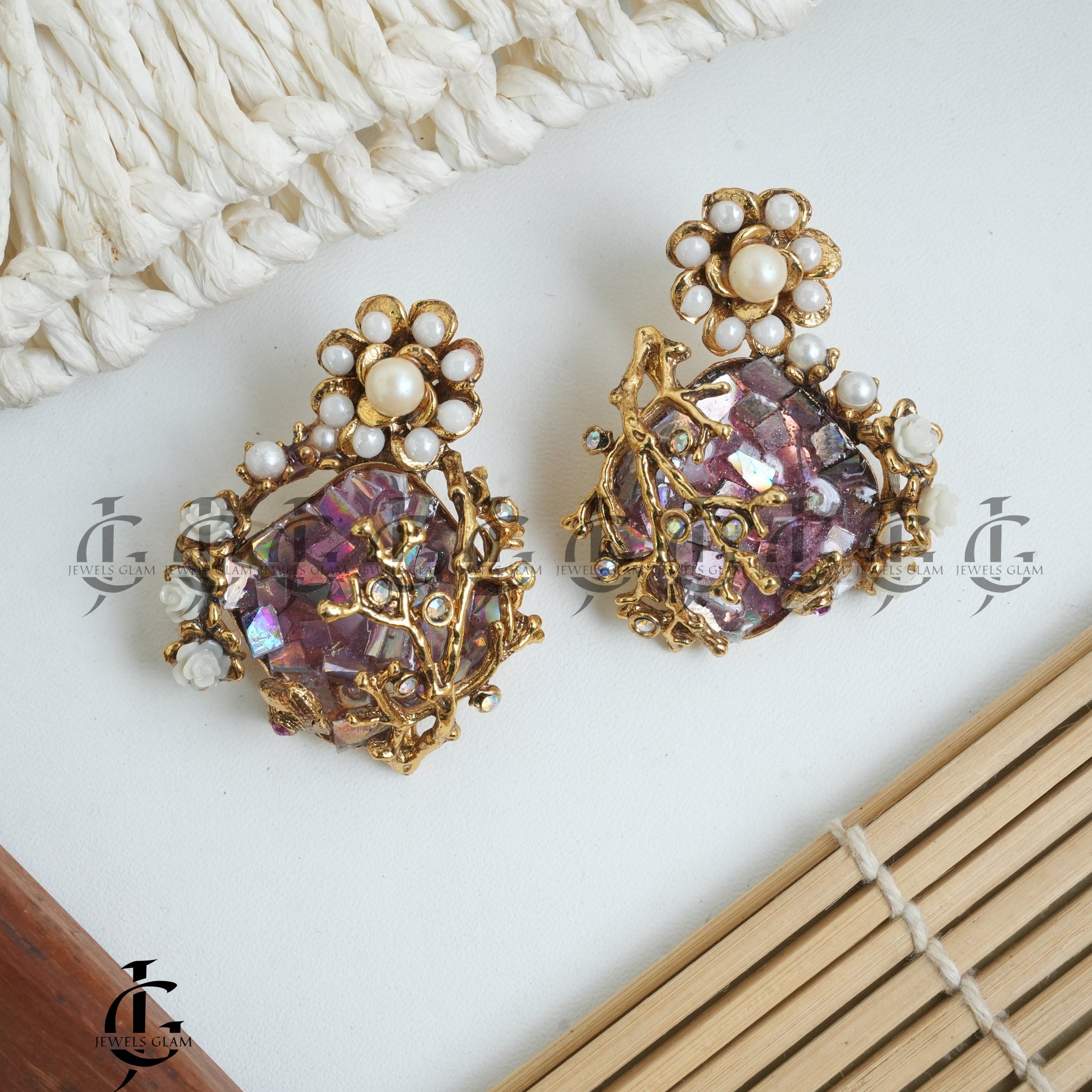 Enchanted Blossom Cluster Earrings