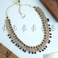 Regal Black Kundan Pearl Mala