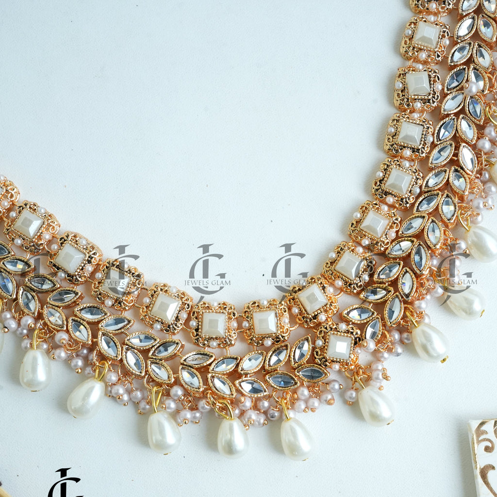 Royal Pearl and Kundan Bridal Mala