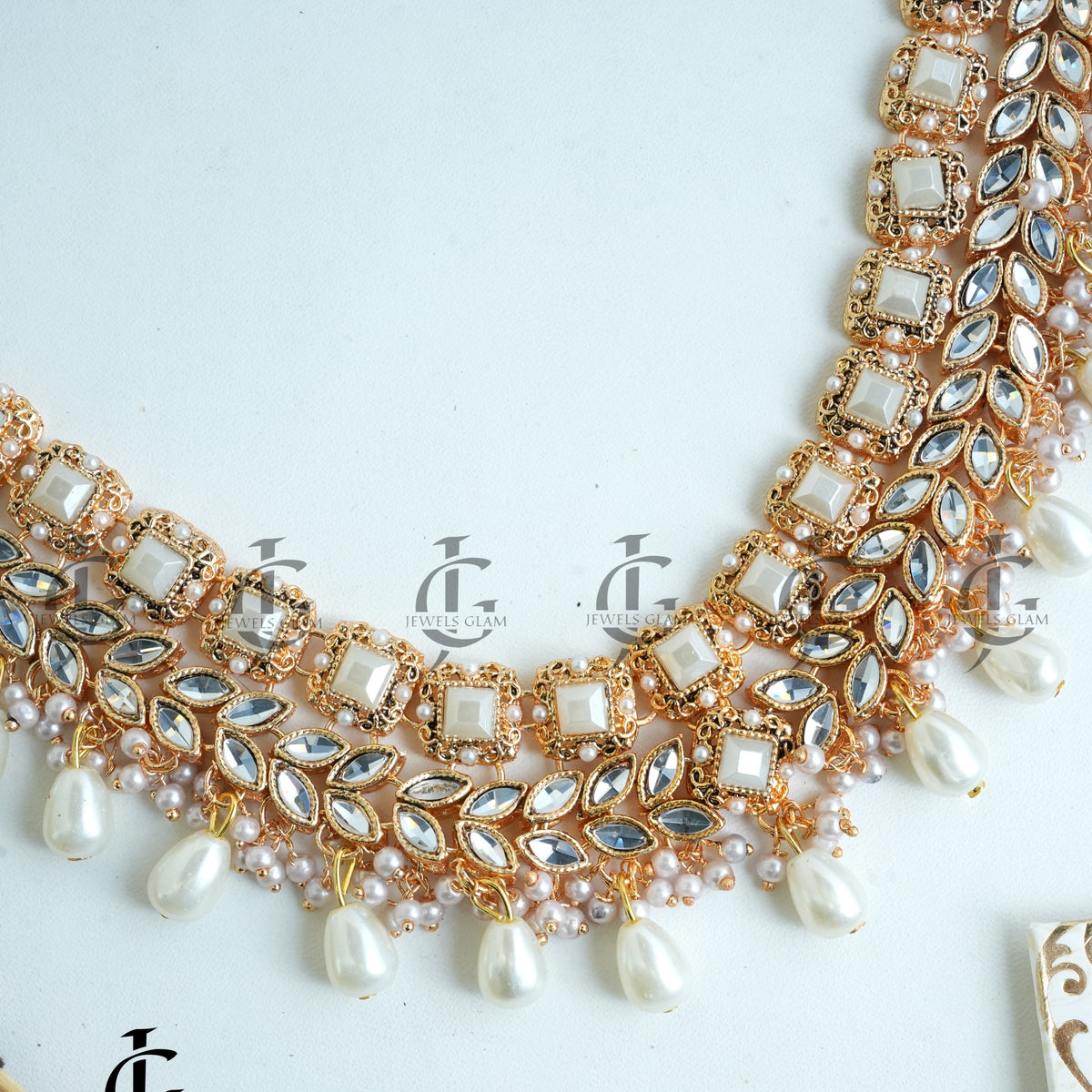Royal Pearl and Kundan Bridal Mala