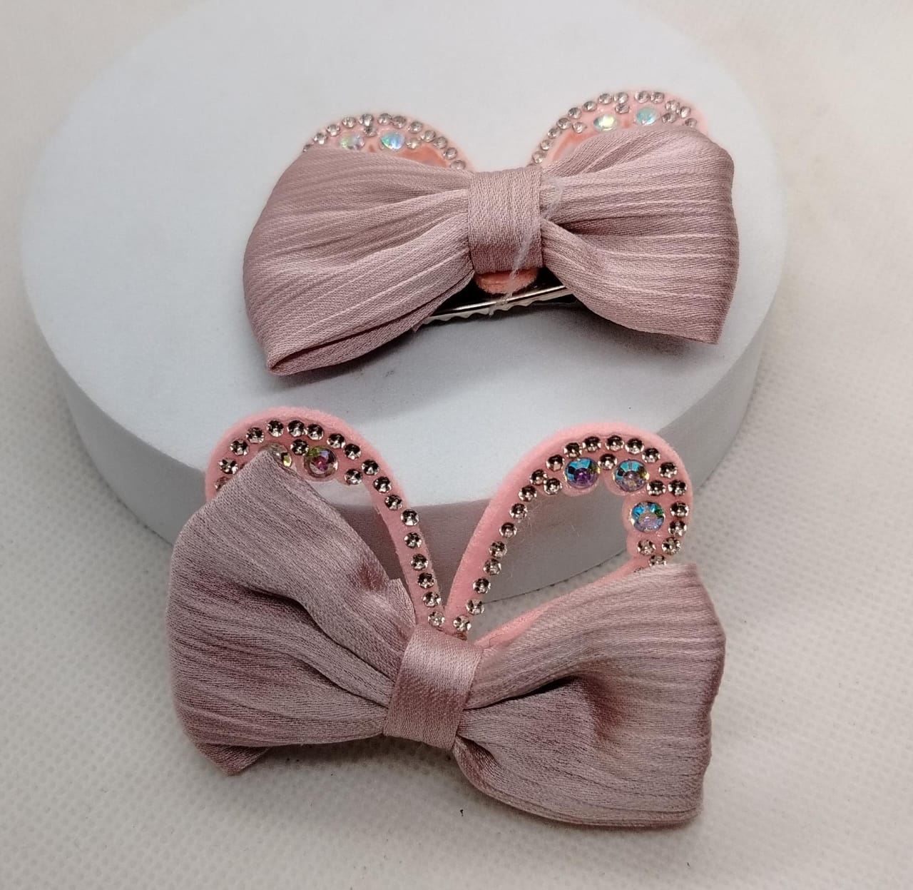 Silk Bow Hairpins 2pc