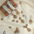 Regal Multilayer Pearl Bridal Jewelry Set