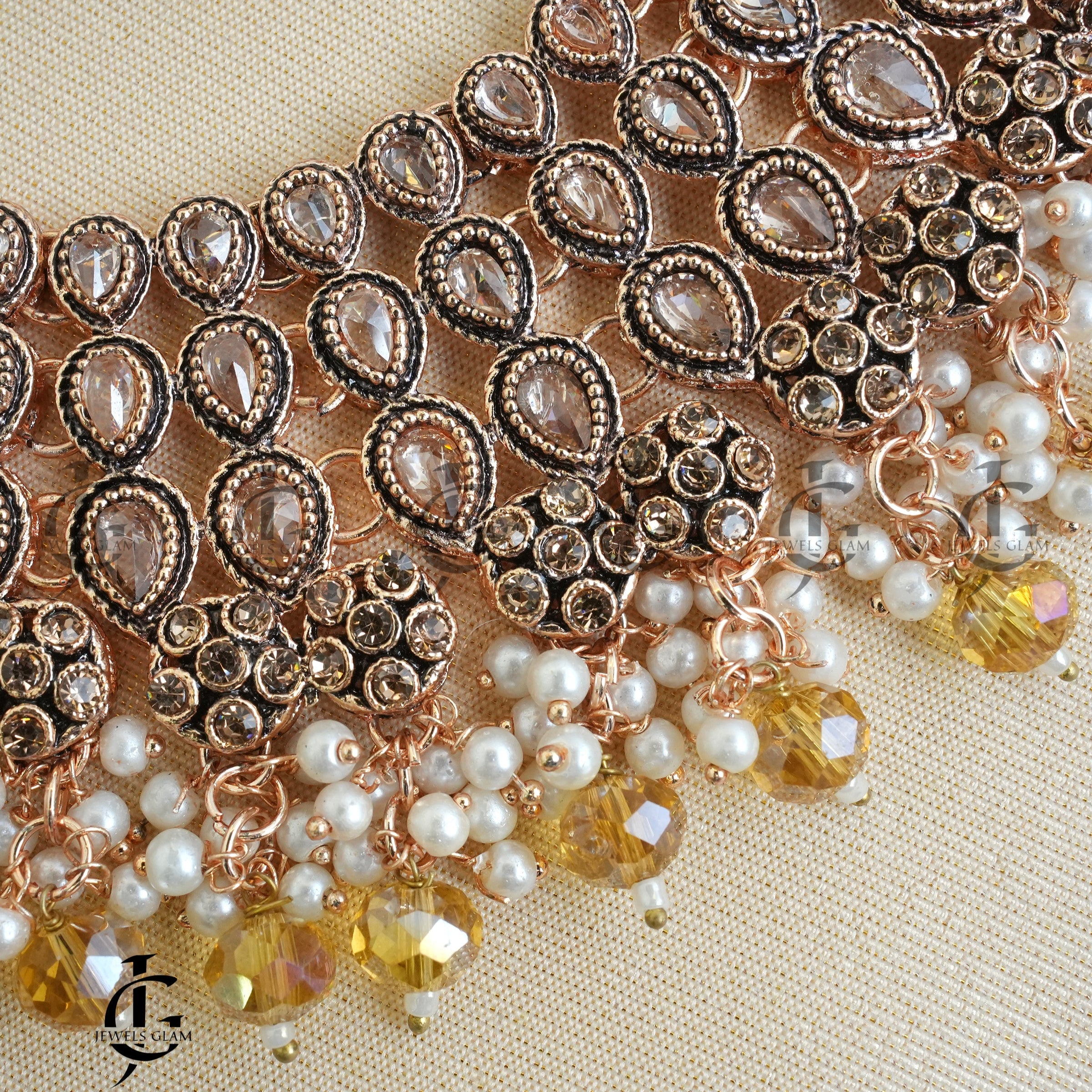 Emerald Grace Bridal Pearl Jewelry Set