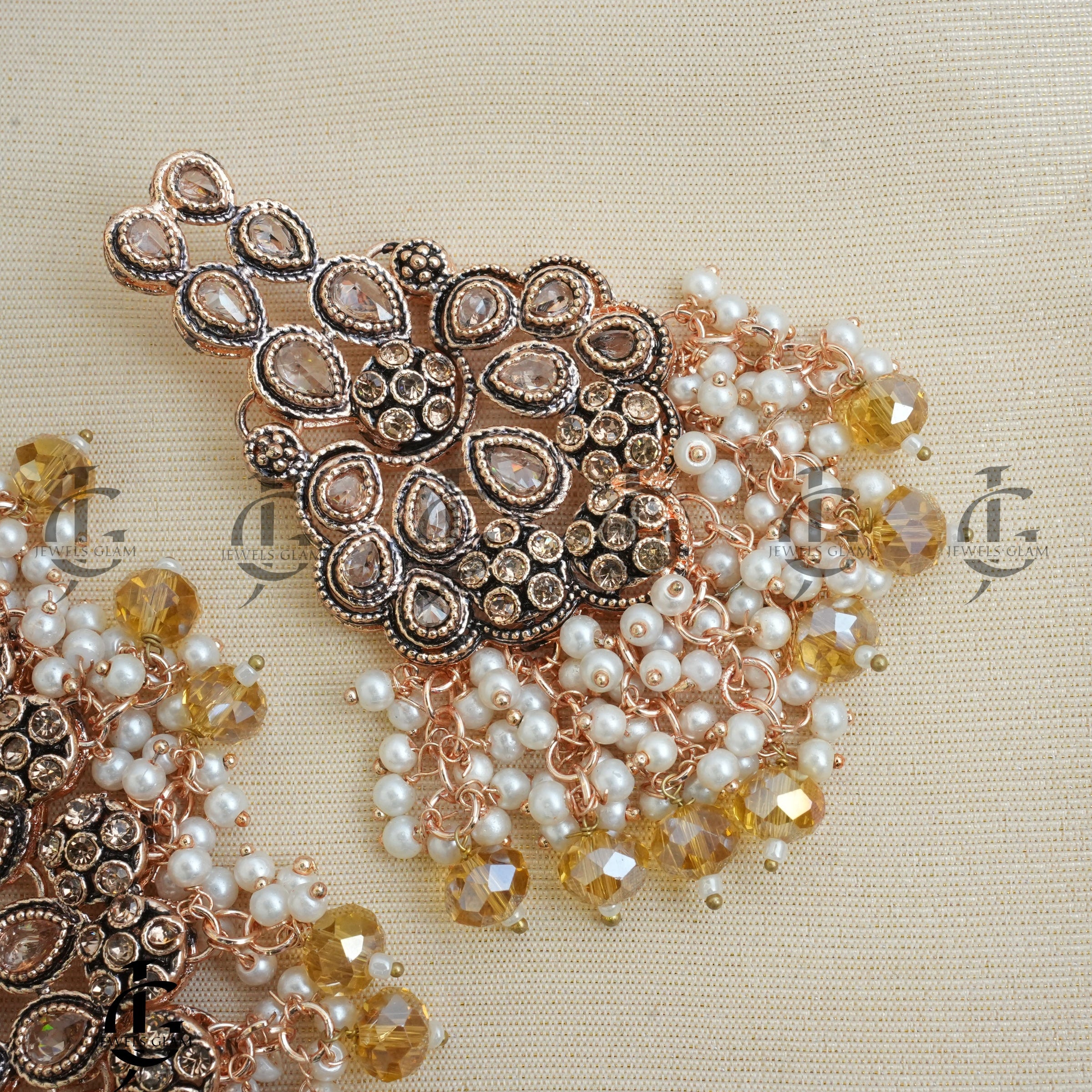 Emerald Grace Bridal Pearl Jewelry Set