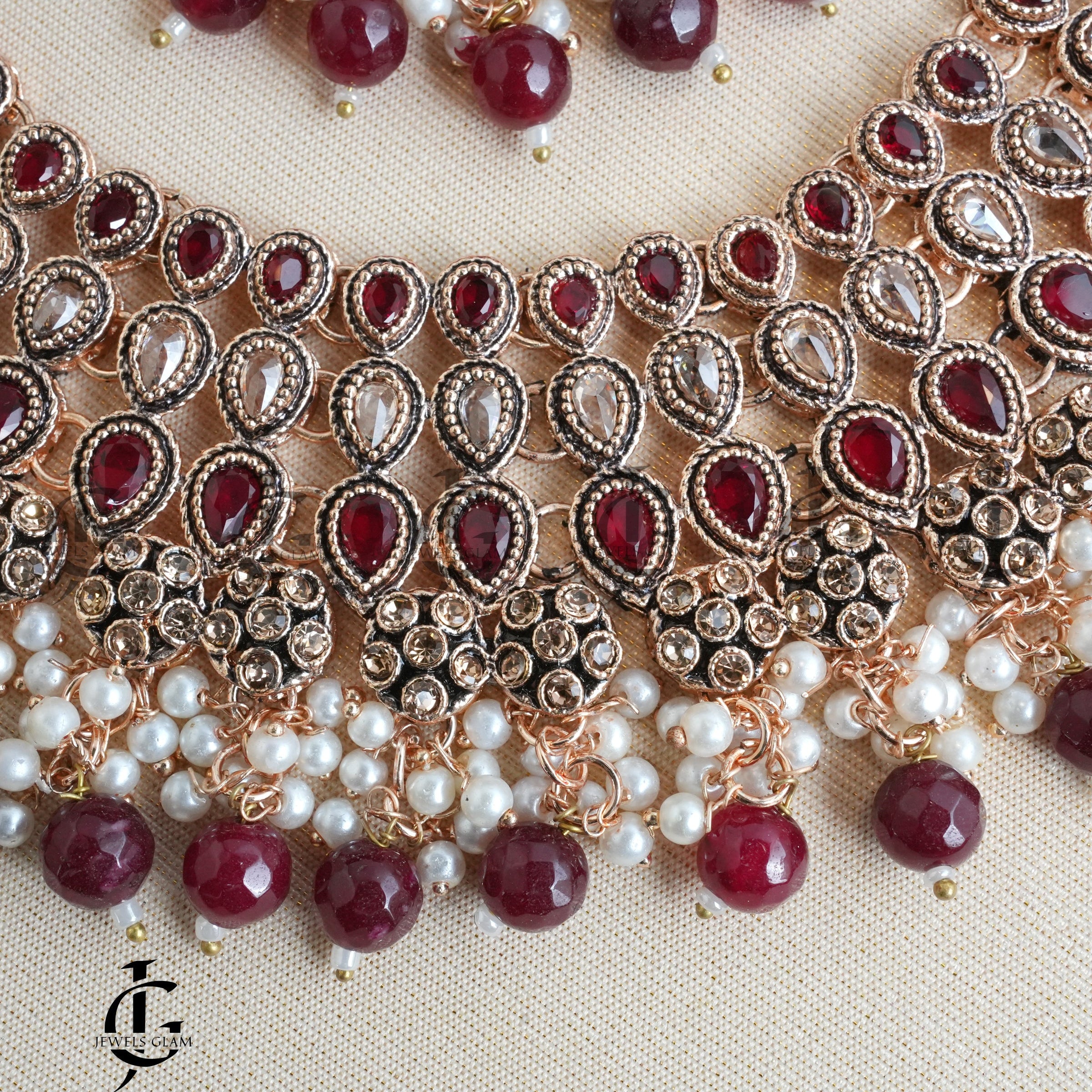 Emerald Grace Bridal Pearl Jewelry Set