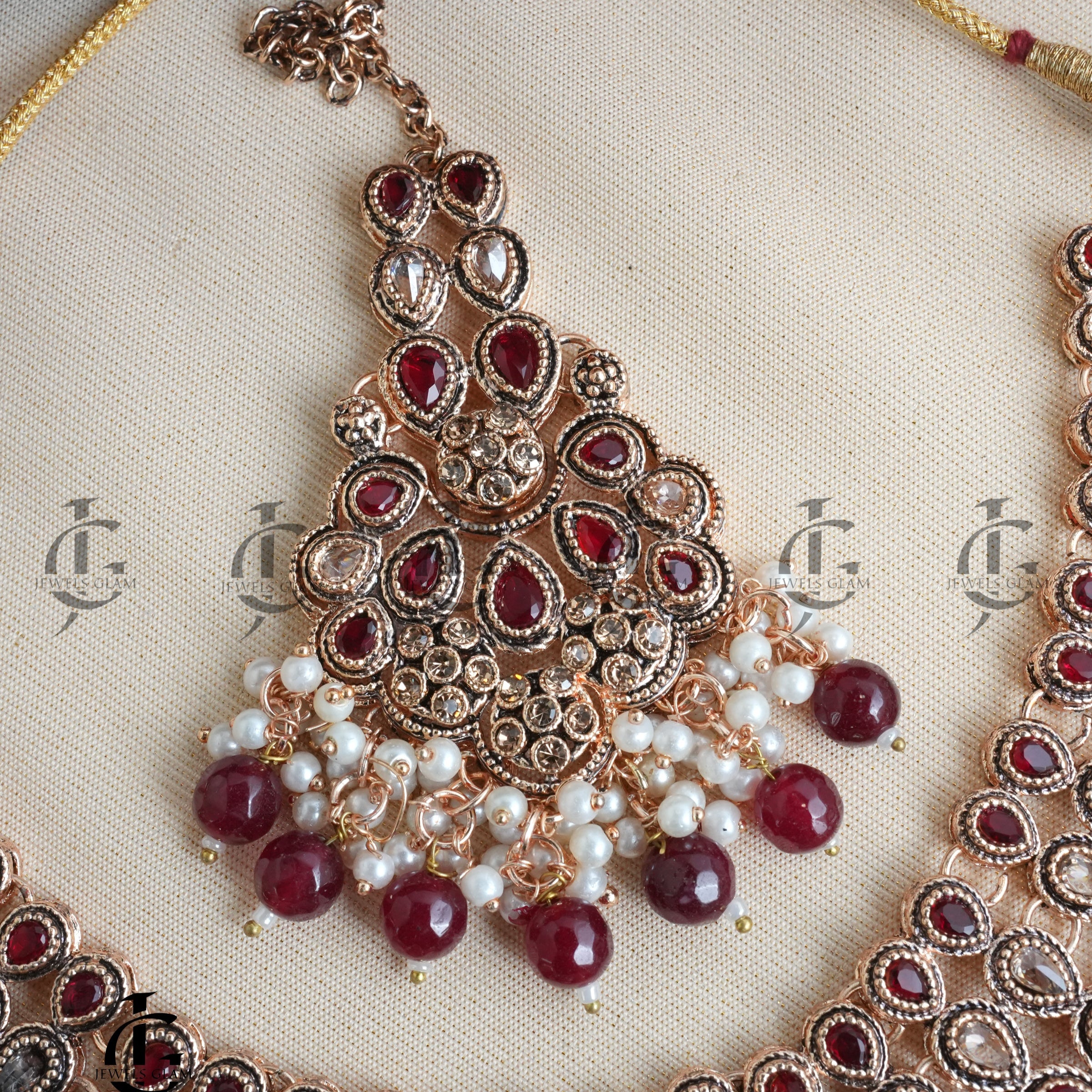 Emerald Grace Bridal Pearl Jewelry Set