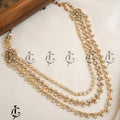 Radiant Floral Multi-Layer Kundan Mala