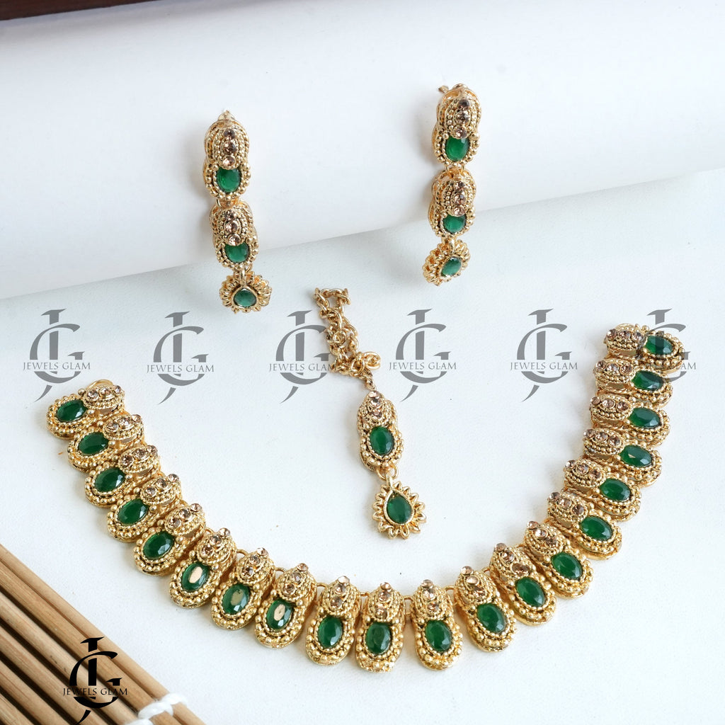 Deep Green Jewelry Set