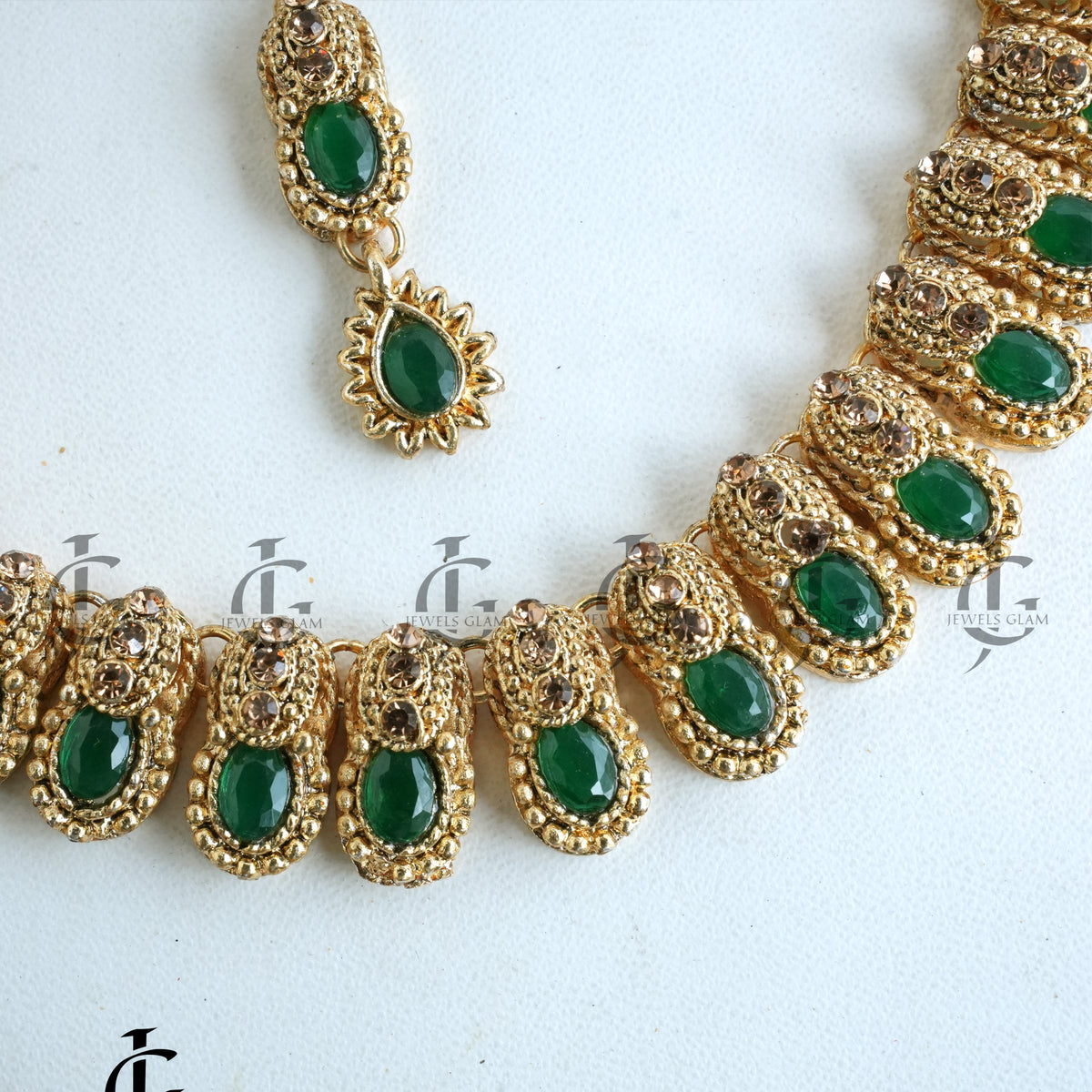 Deep Green Jewelry Set