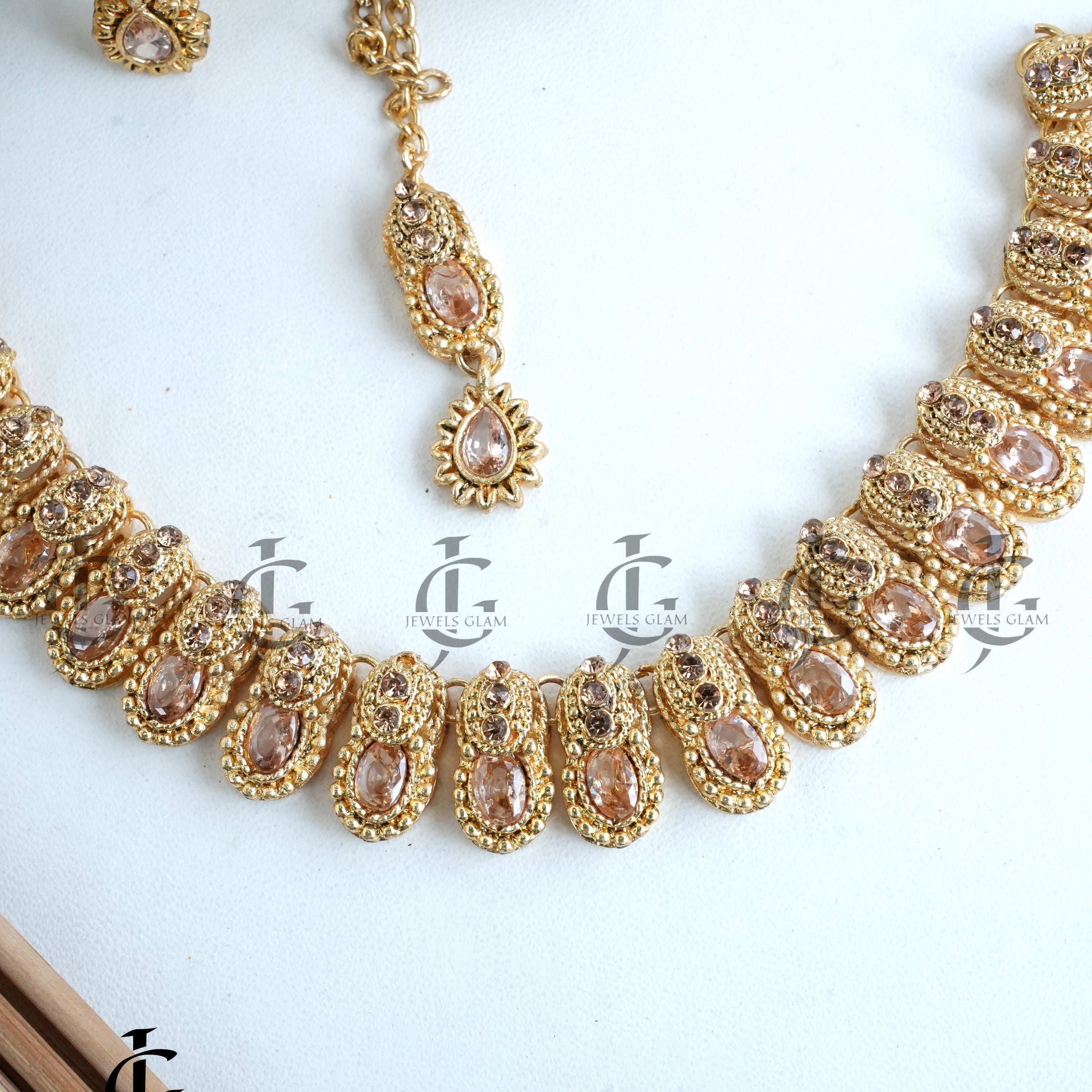 Golden Blush Elegance Jewelry Set