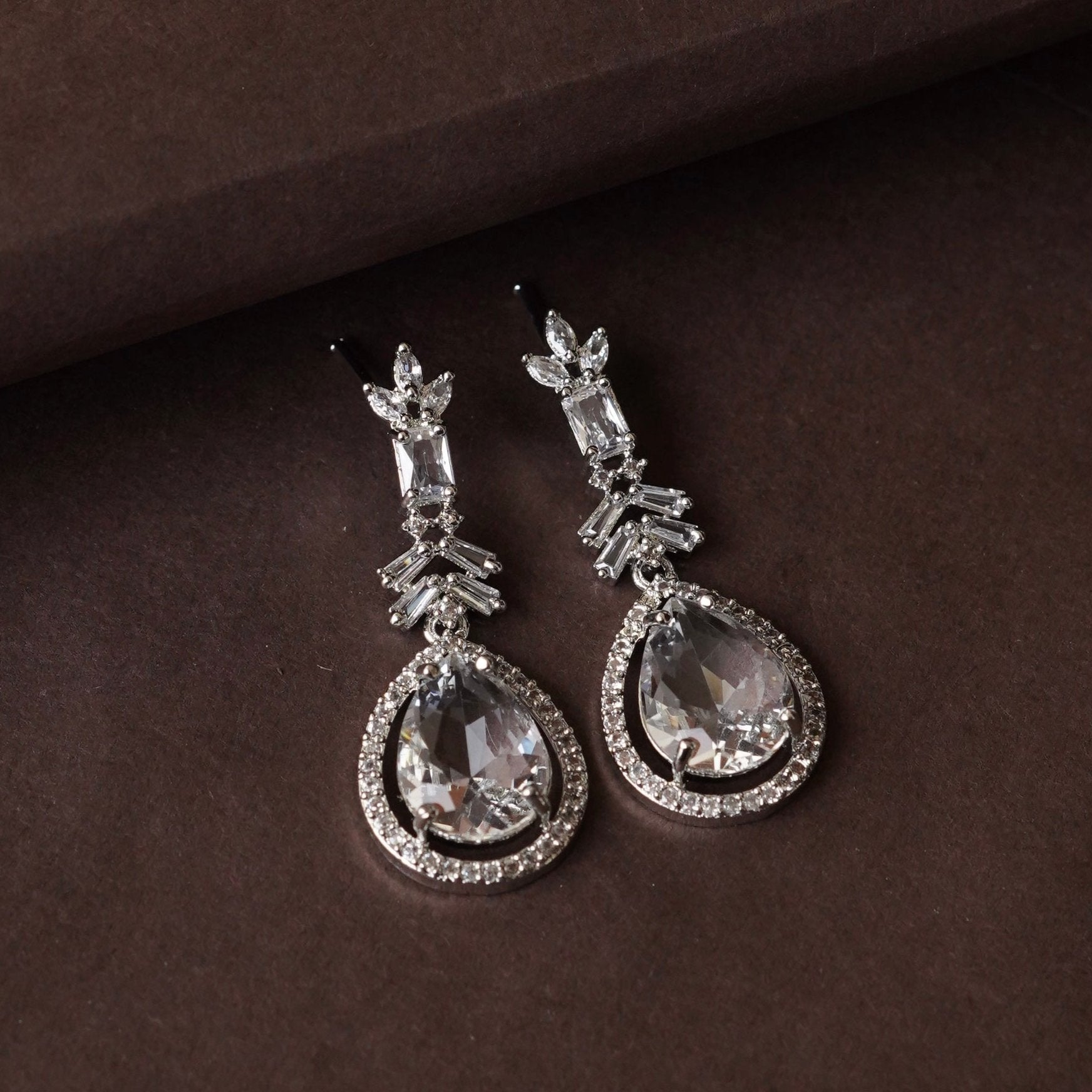 Water Drop Zircon Ear rings