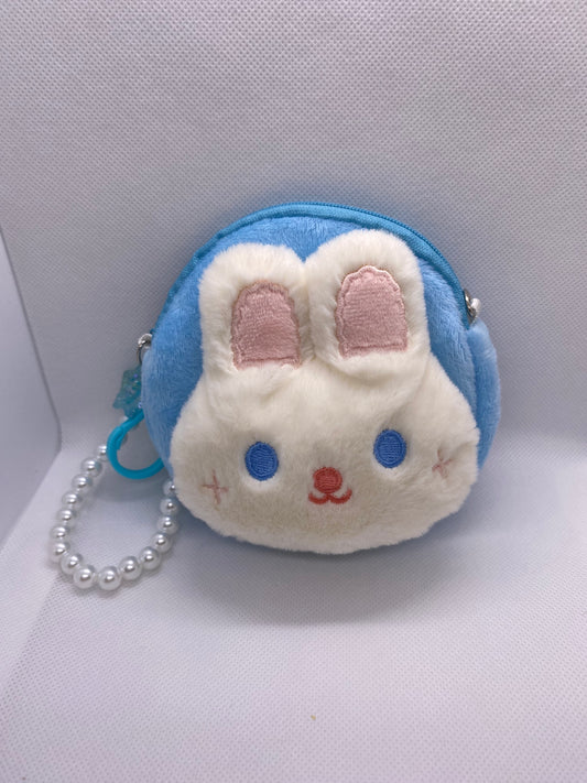 Bunny Pouch white & blue