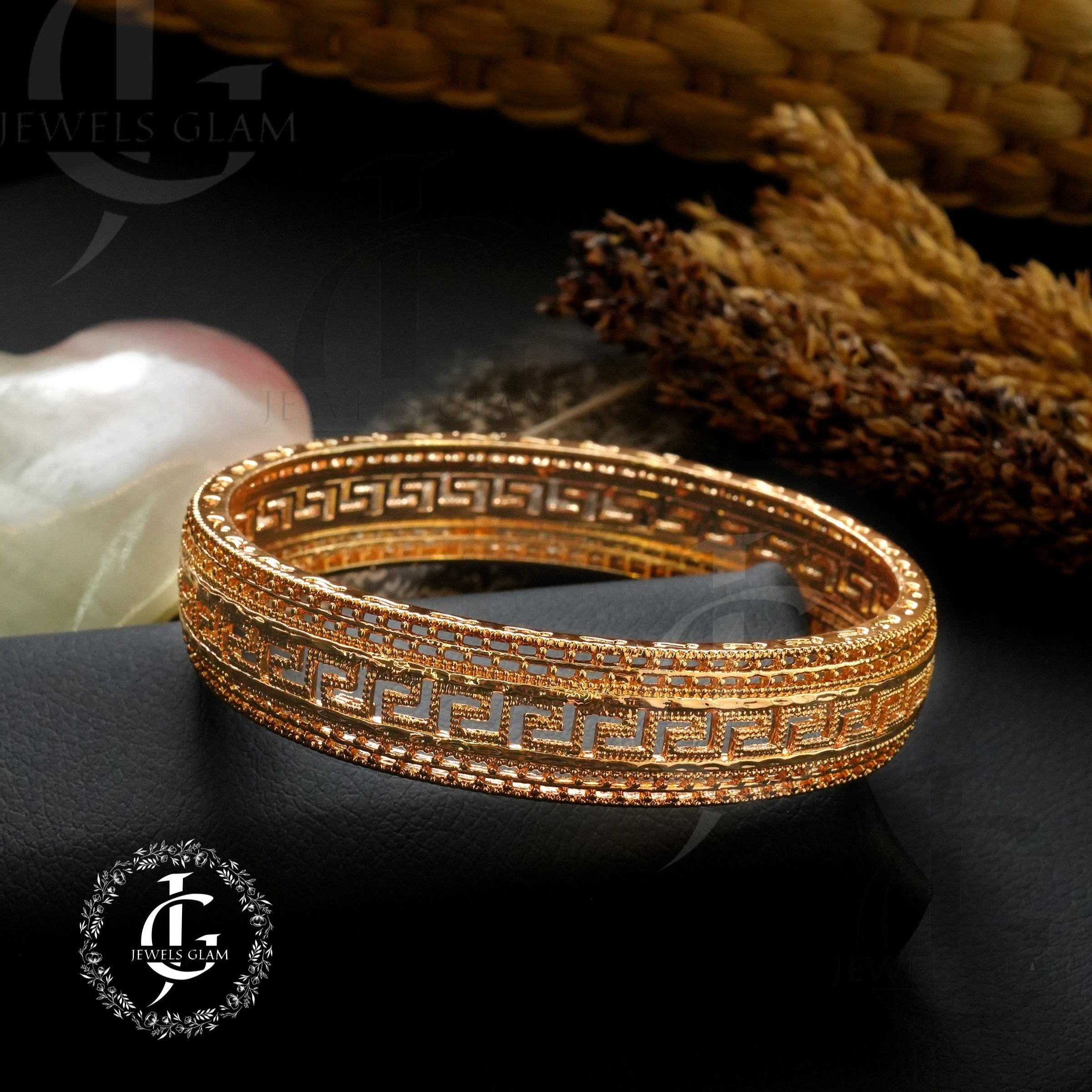 Gold Bangles 2 pc