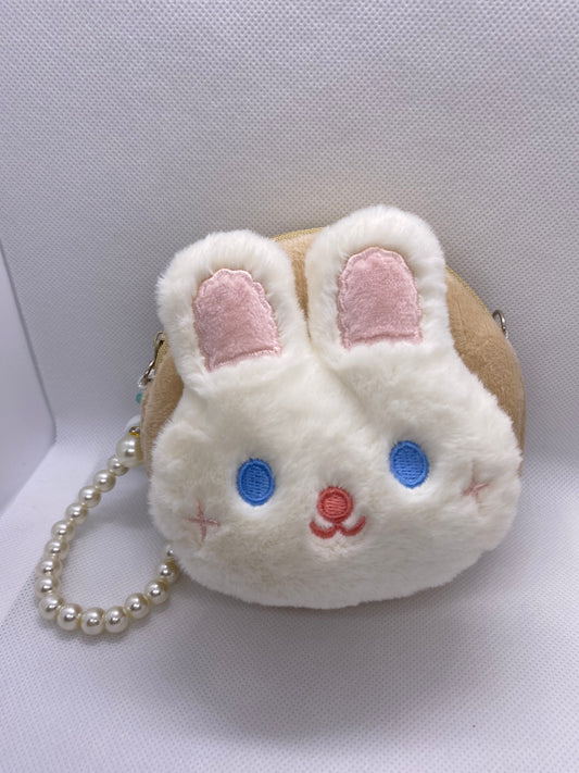 Bunny Pouch white & brown
