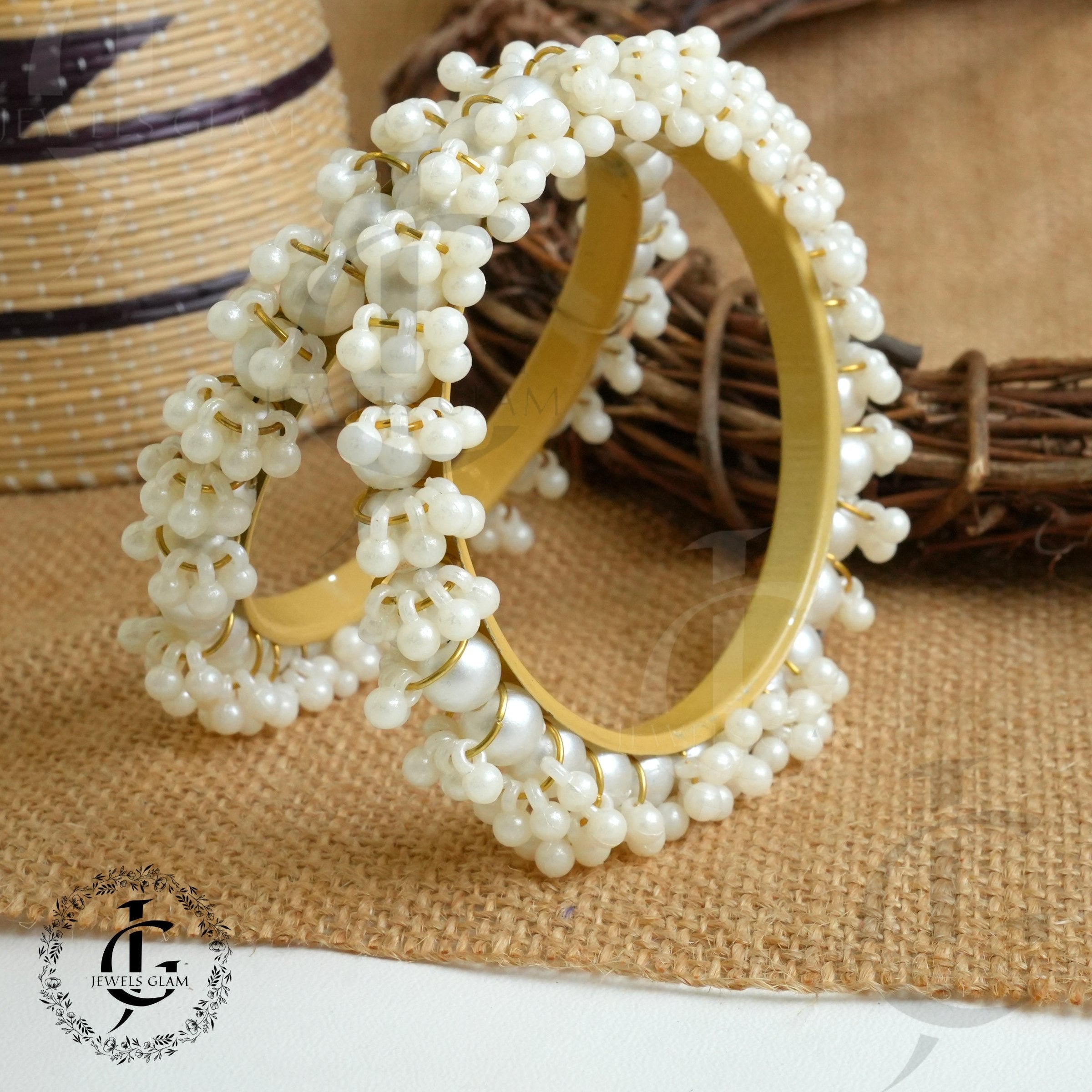 Pearl Bangles (2pc)