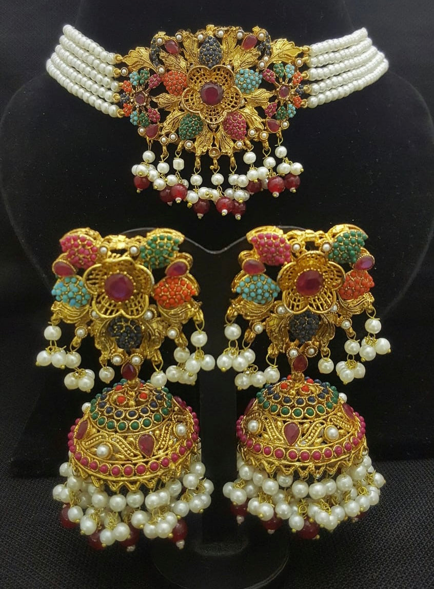 Naurattan Chocker Set