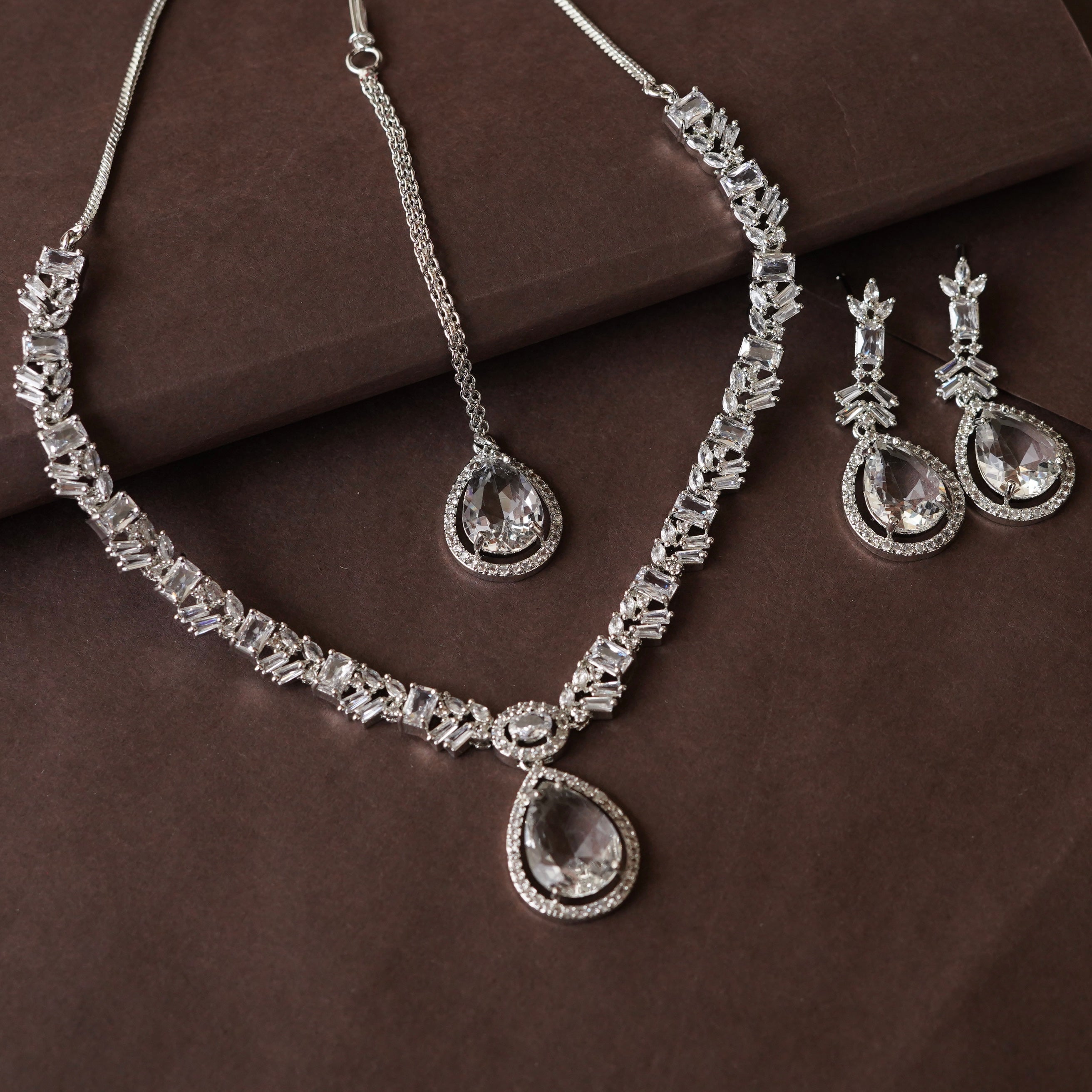 Water Drop Zircon Bridal Set