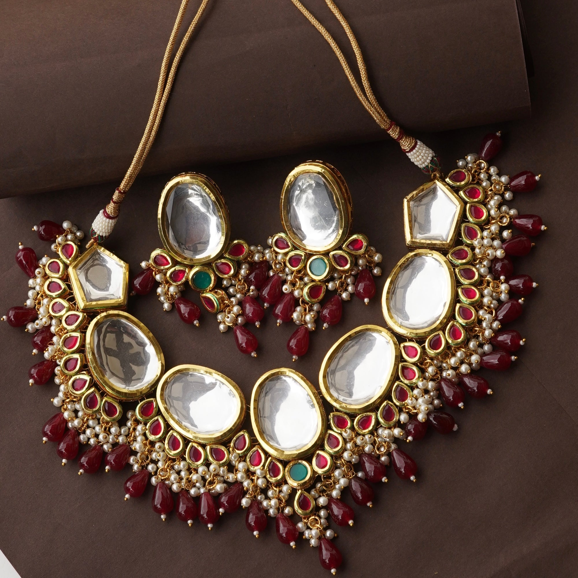 Indian Dubbi Kundan Necklace Set 2