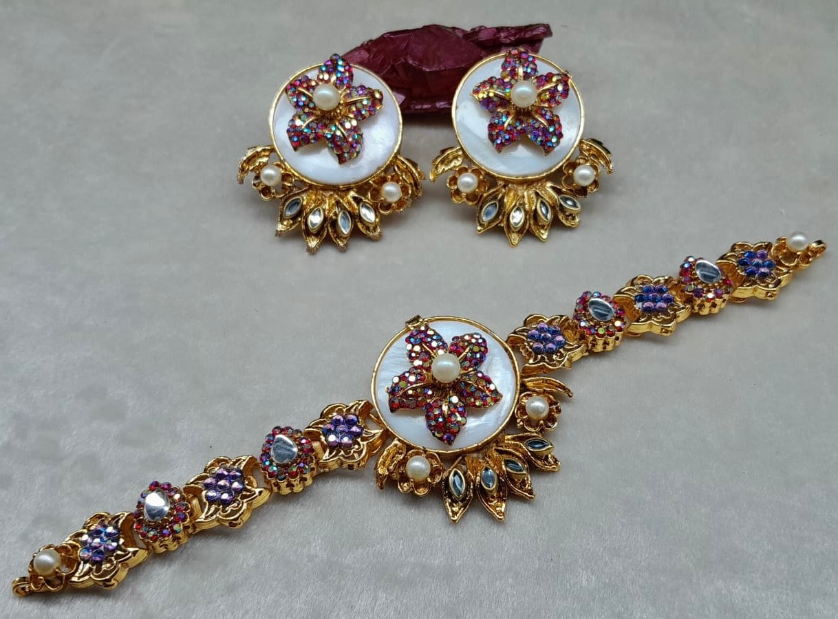 Turkish Chocker Set With Pink Accents