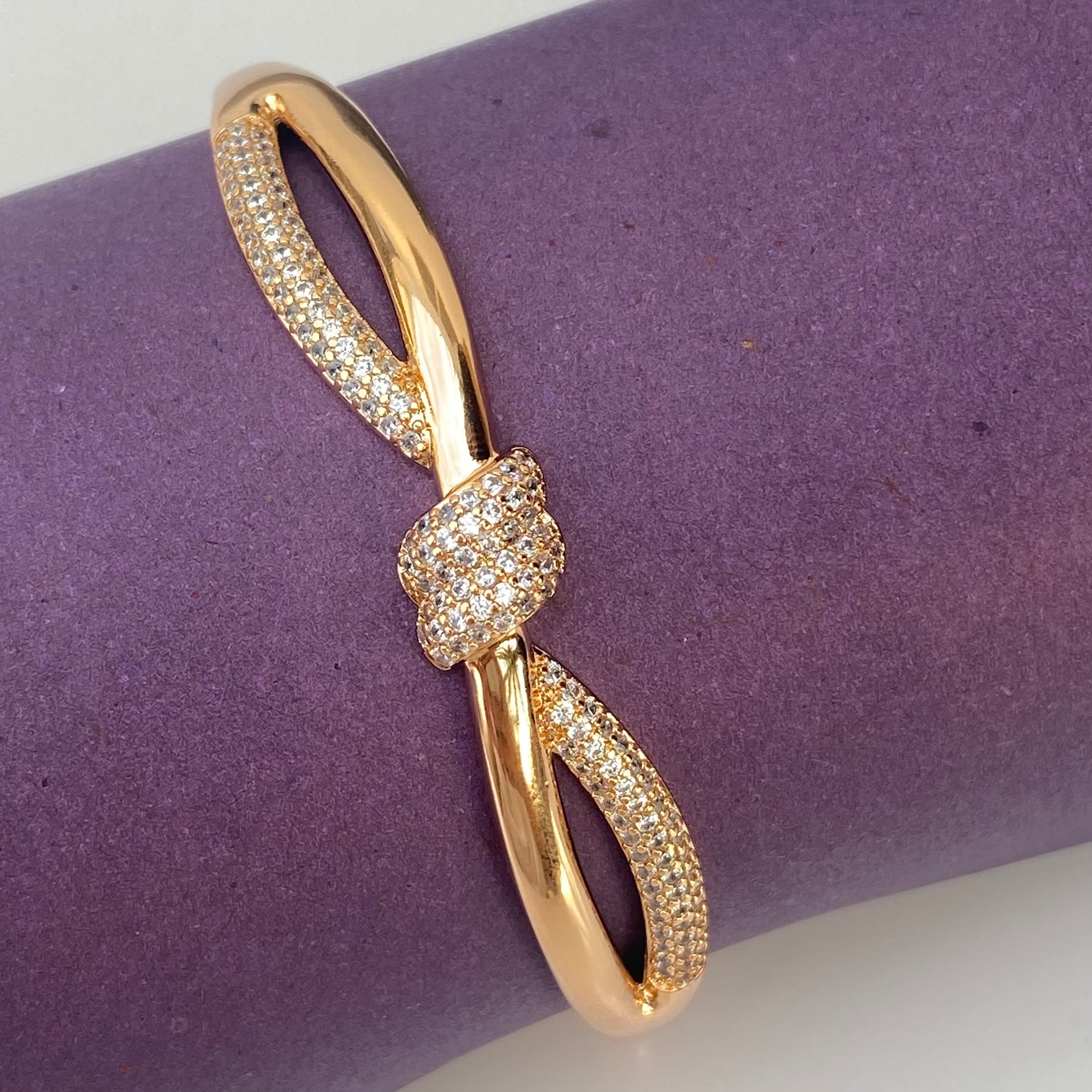 Cubic Zirconia Knot Bracelet