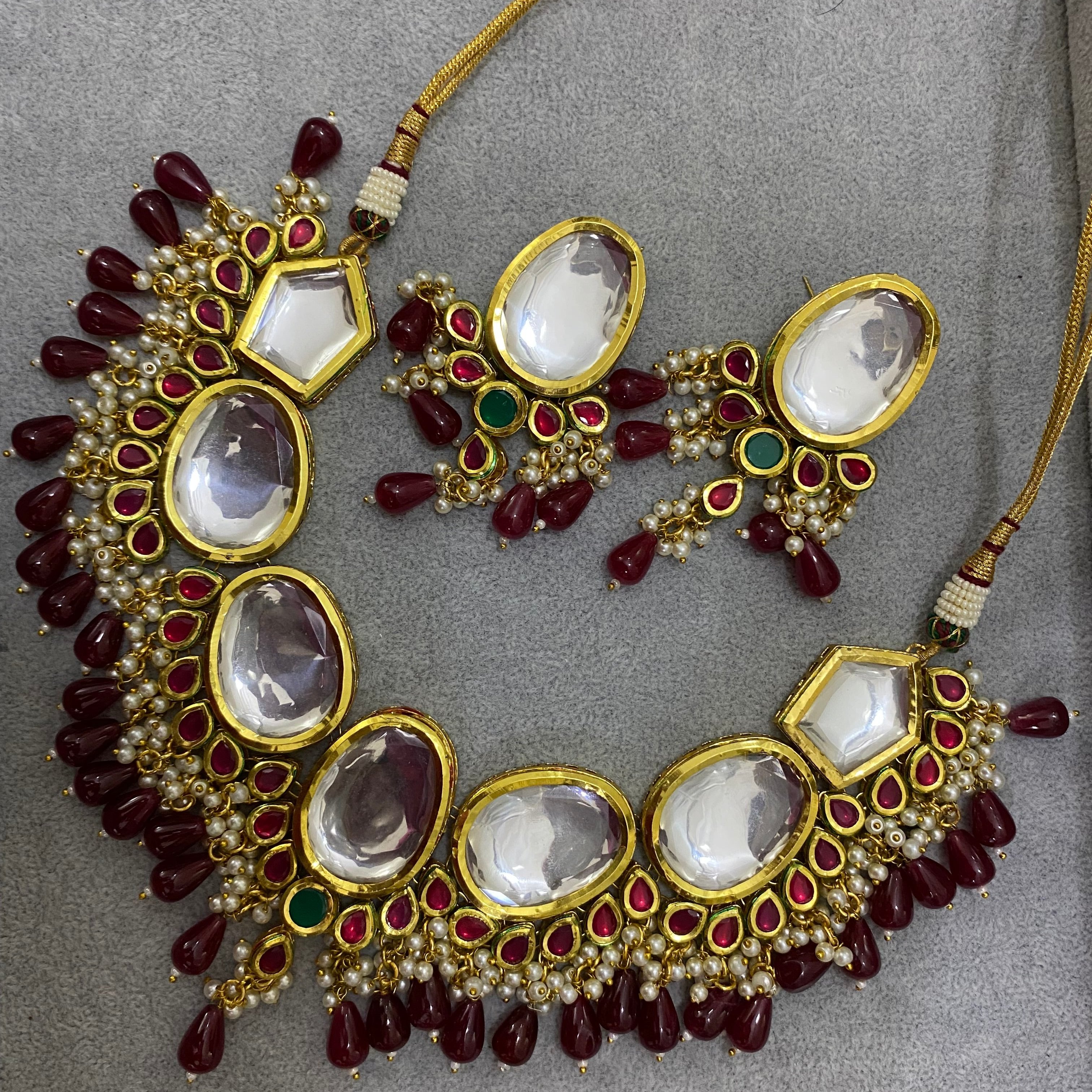 Indian Dubbi Kundan Necklace Set 3