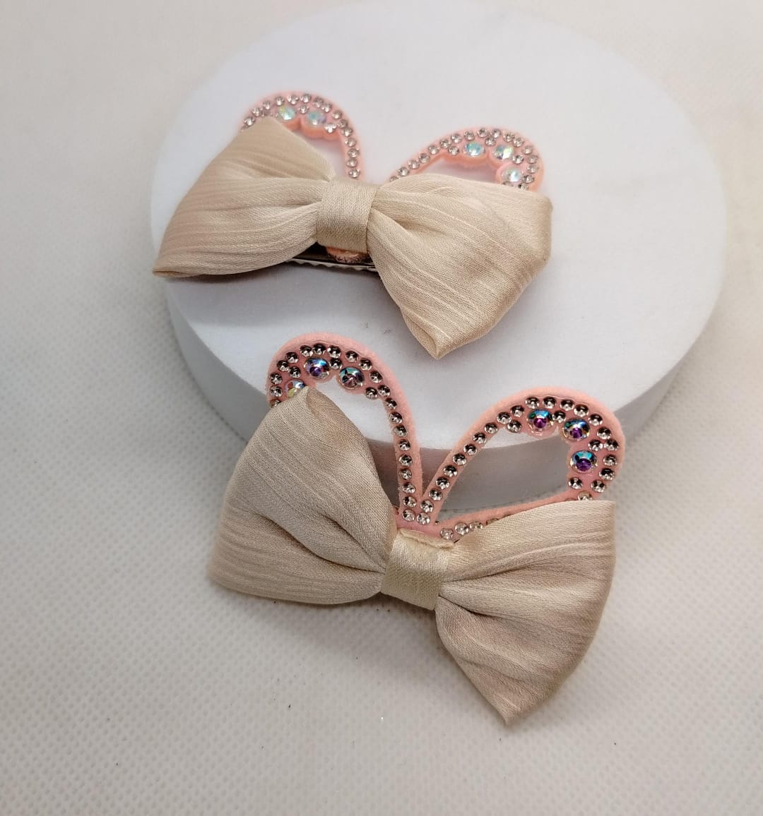 Silk Bow Hairpins 2pc