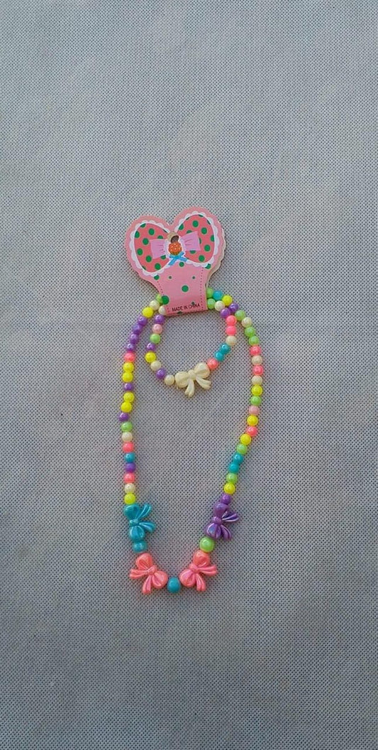 girls necklace multi color