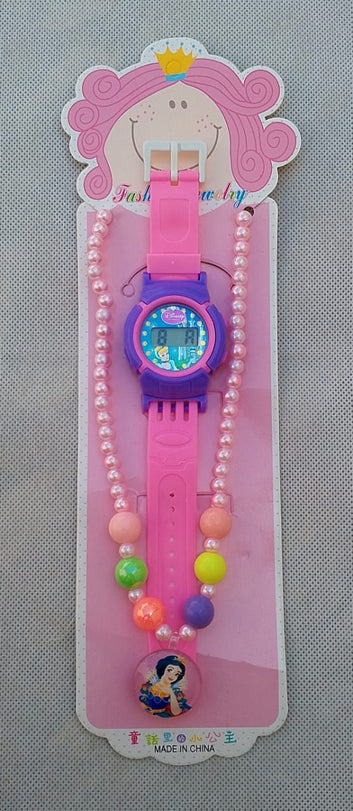 disney necklace with watch