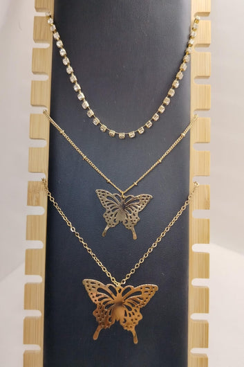 3 in 1 Butterfly Necklace